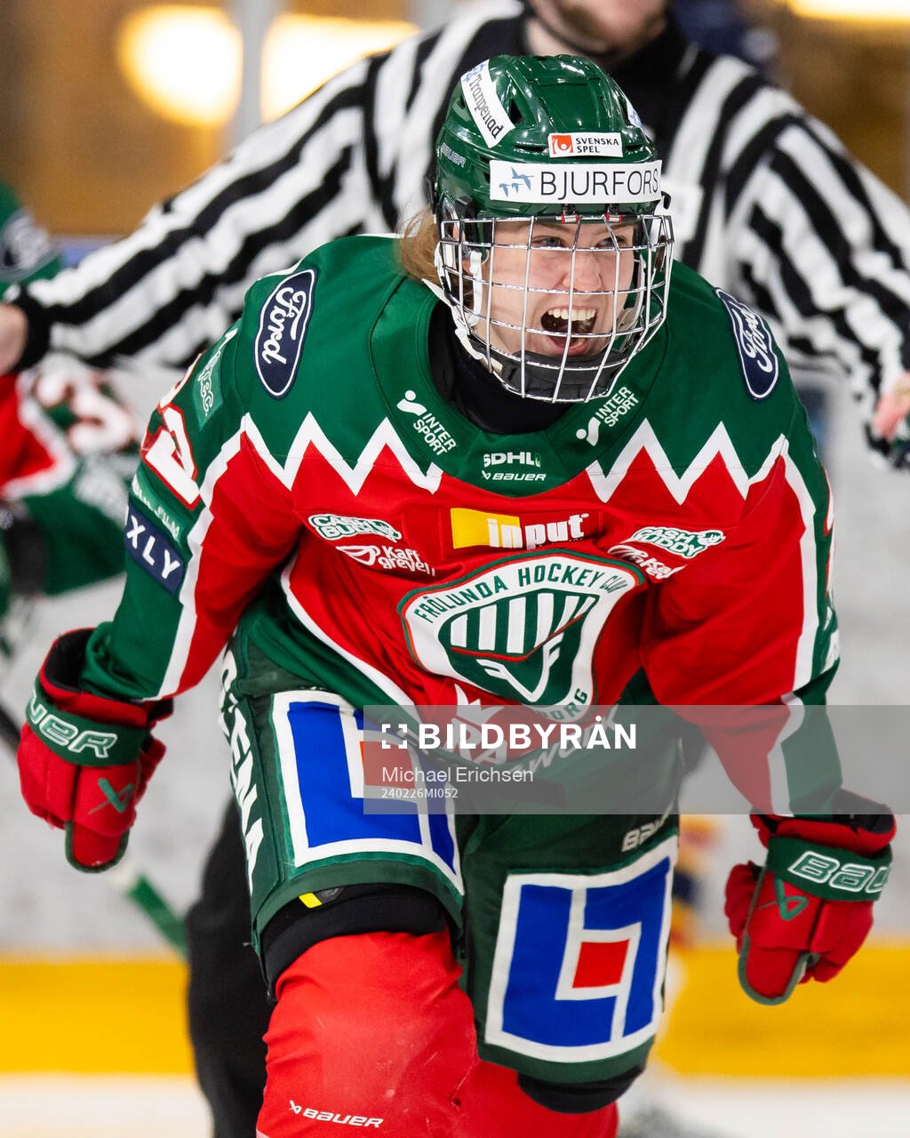 Frölundas Andrea Dalen jublar