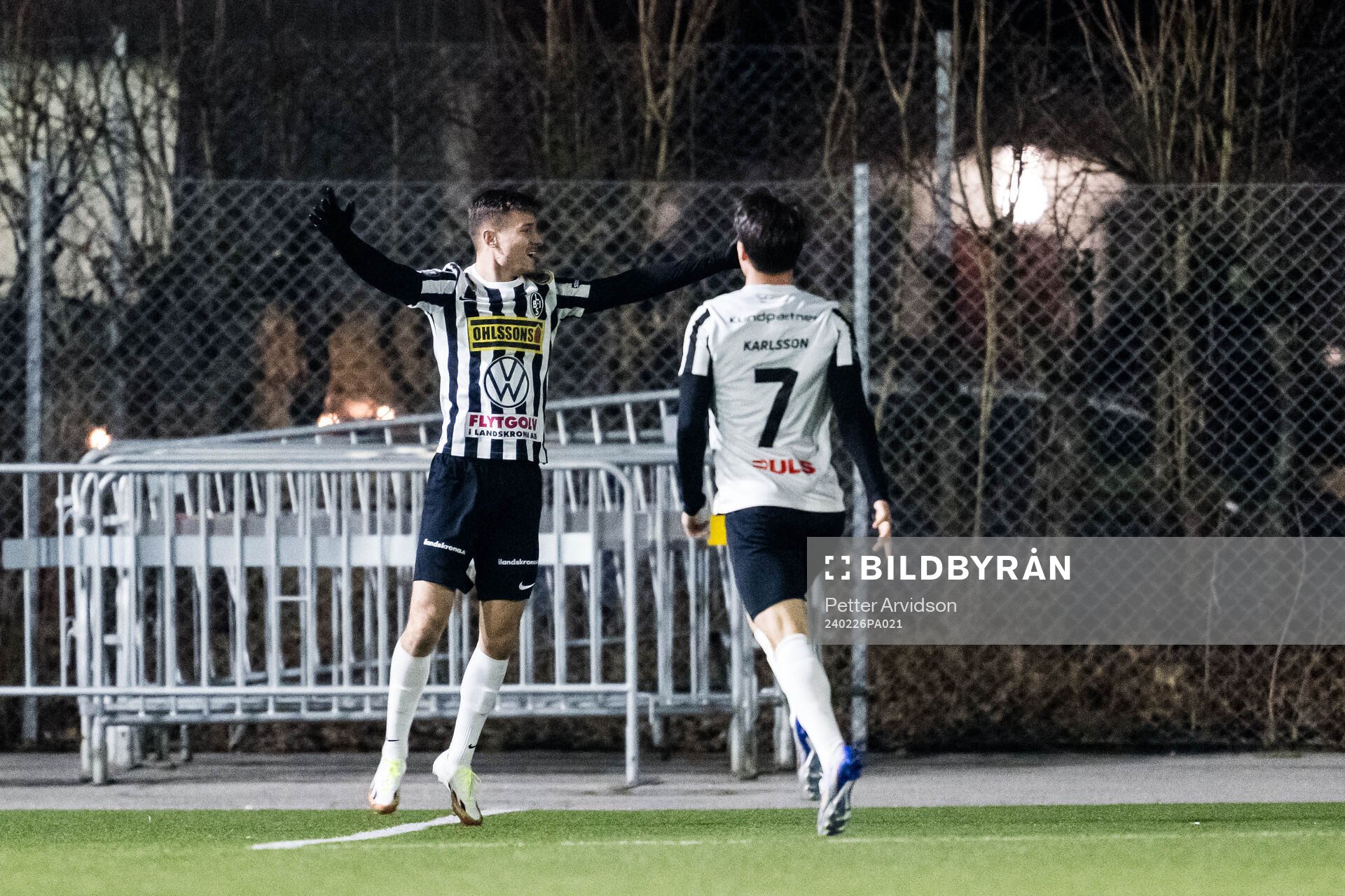 Landskronas Robin Dzabic jublar
