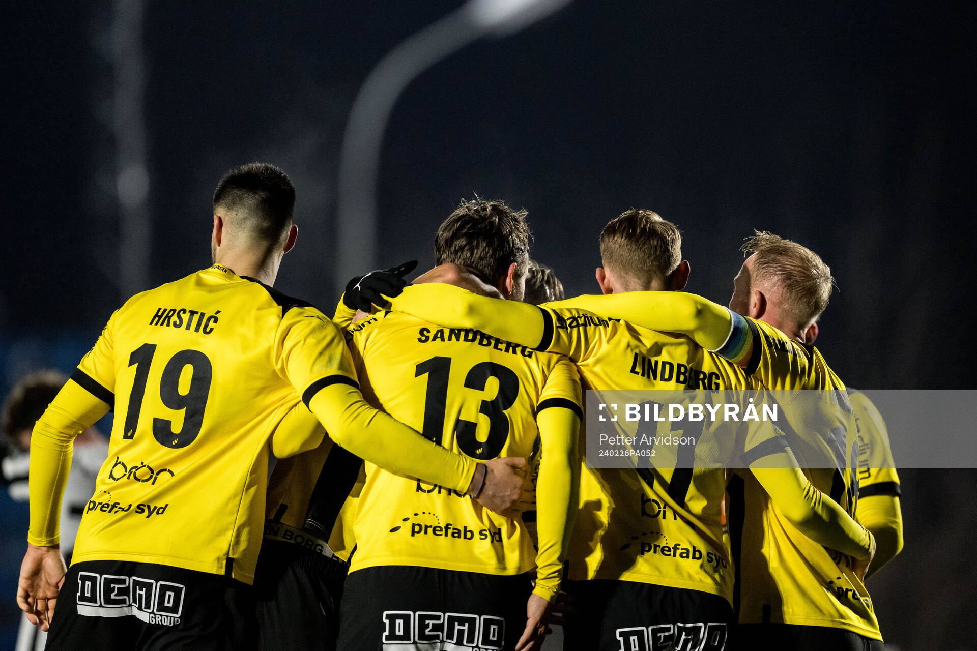 BK Häckens Simon Sandberg jublar