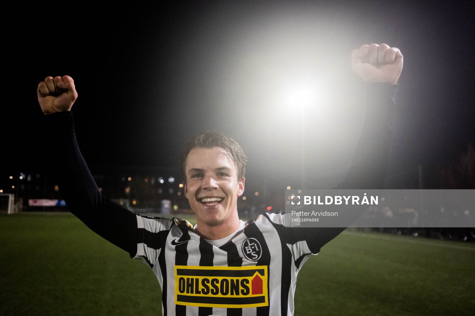 Landskronas Victor Karlsson jublar