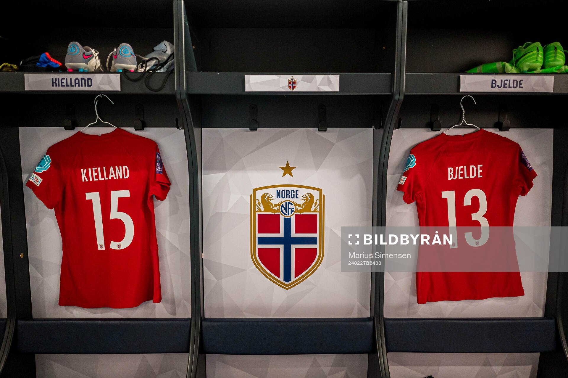 The shirt of Justine Kvaleng Kielland and Thea Bjelde of
