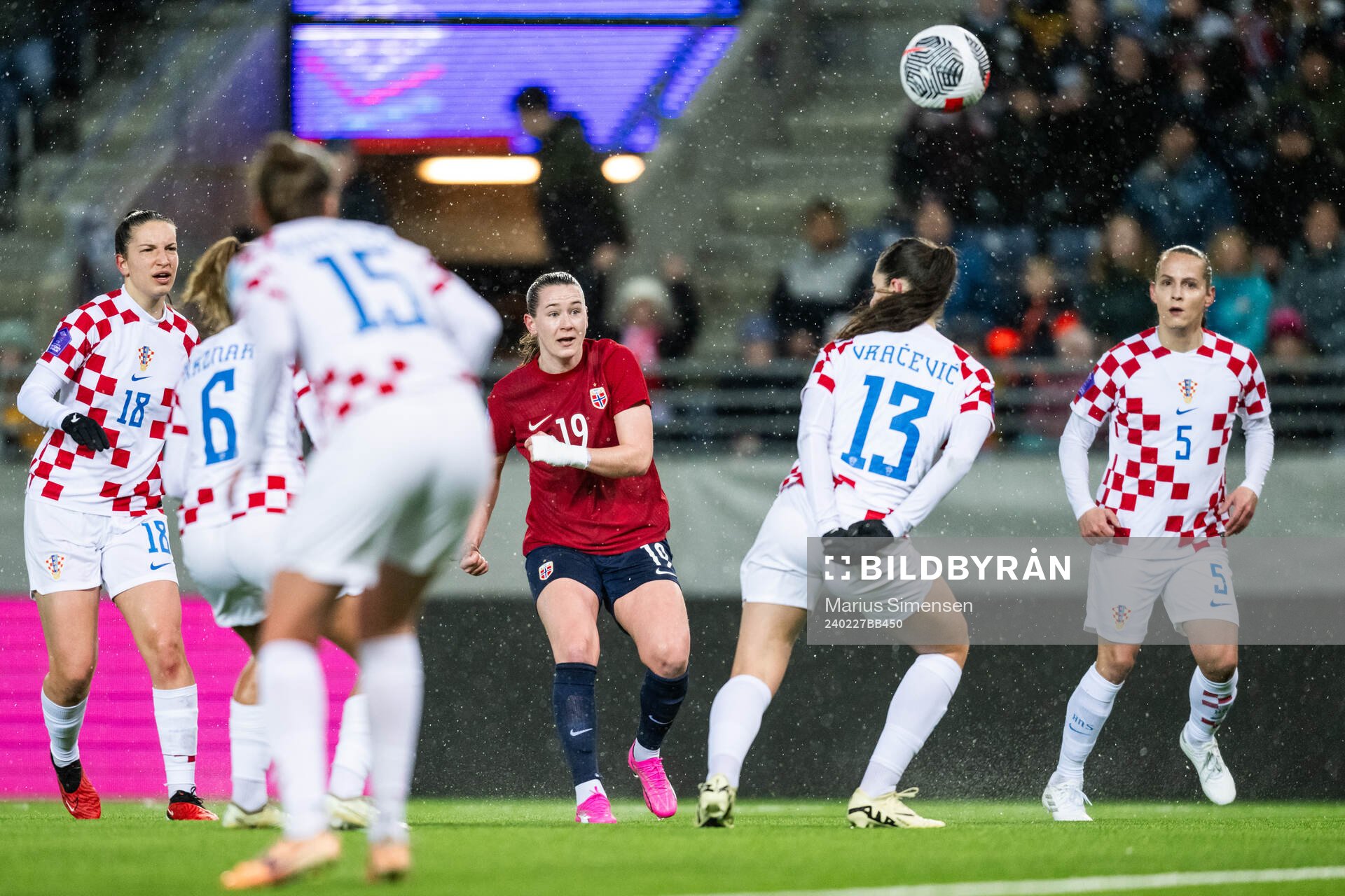 Elisabeth Terland of Norway scores 1-0
