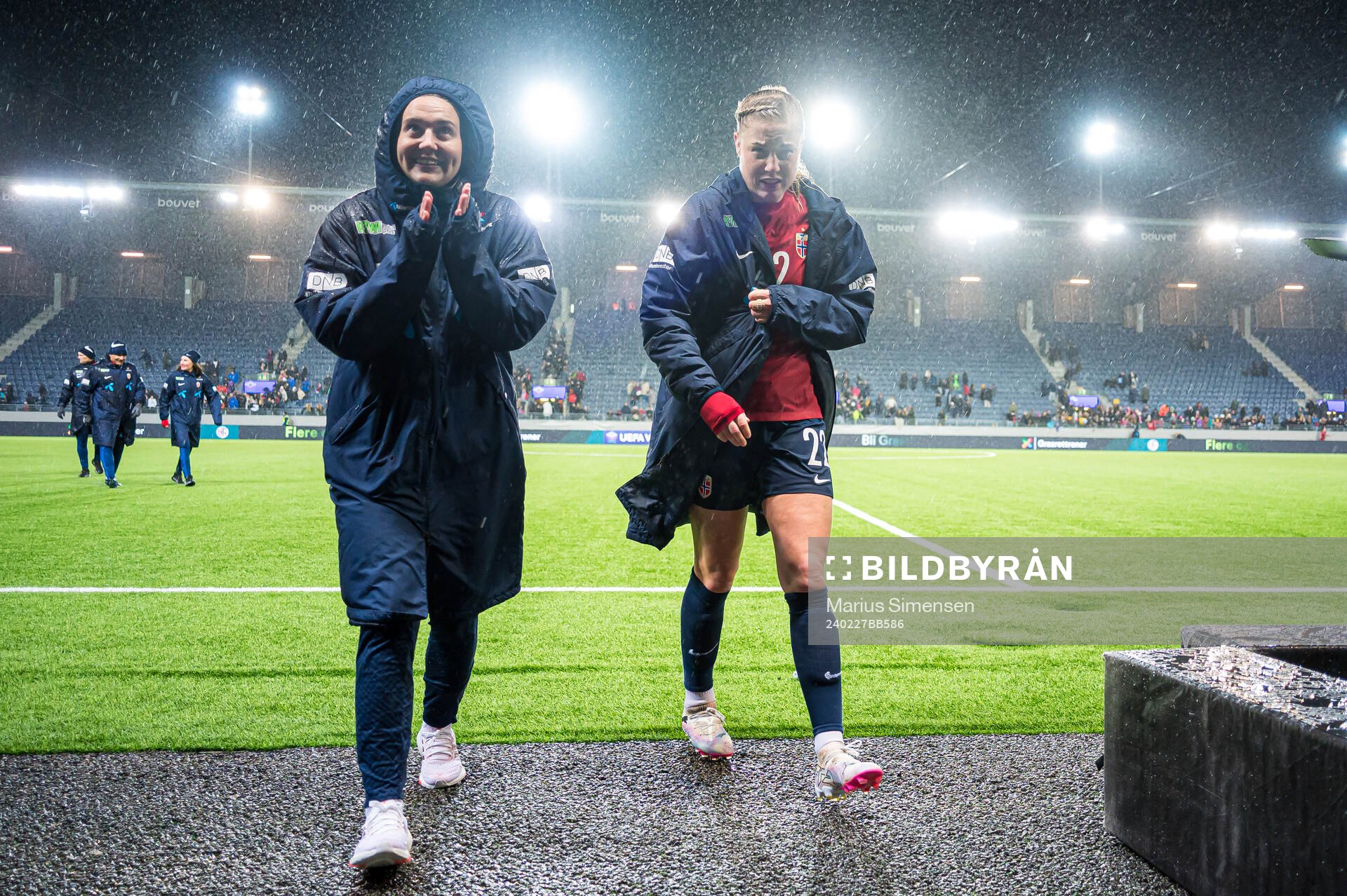 Vilde Bøe Risa and Sophie Roman Haug of Norway