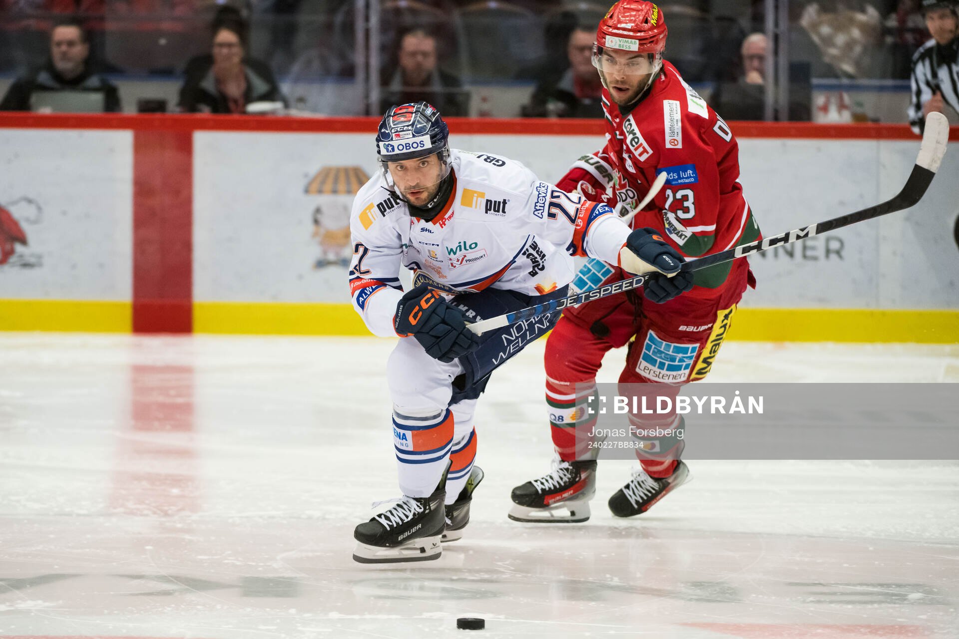 Växjös Tobias Rieder och MoDos Josh Dickinson