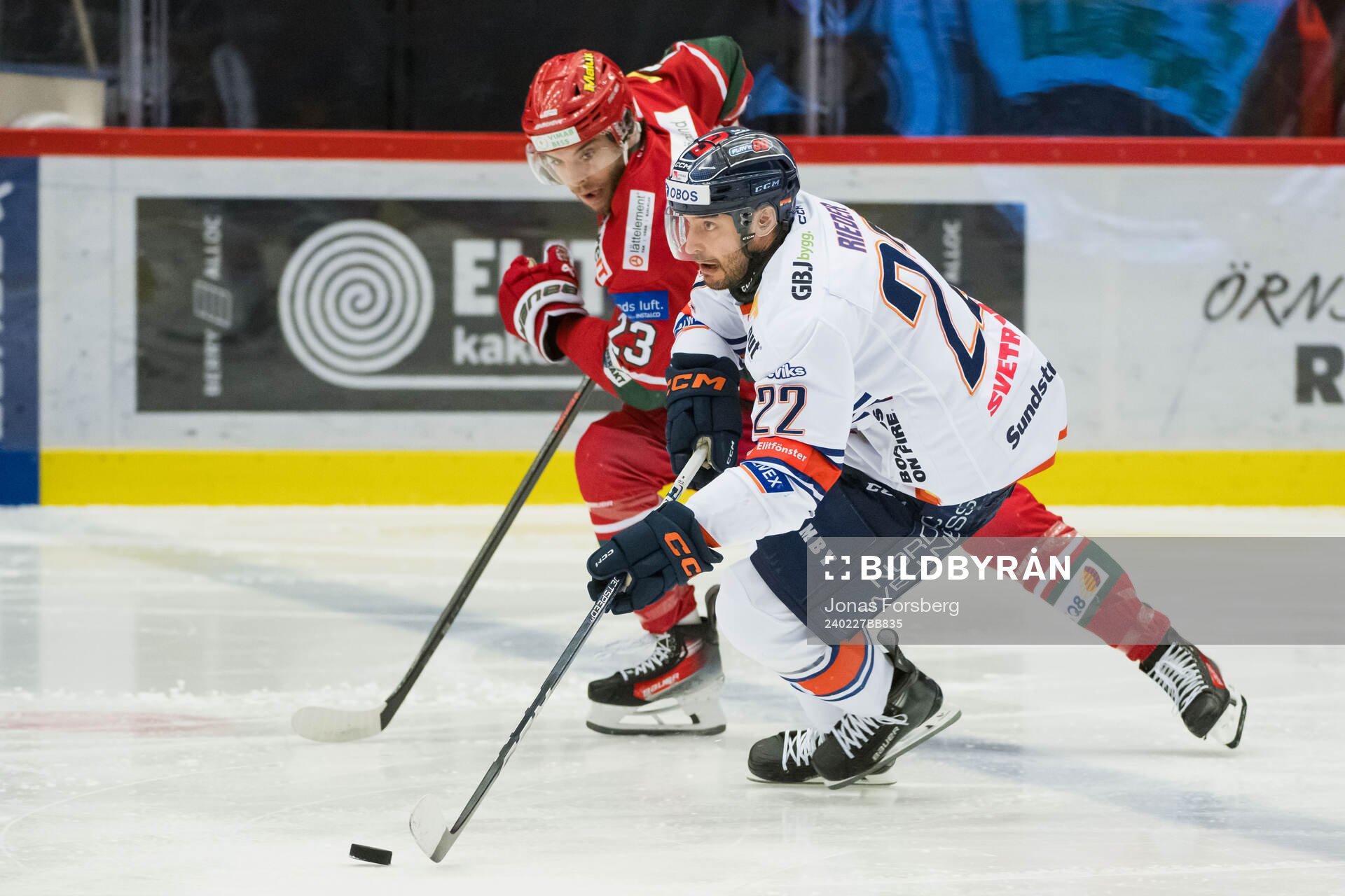 Växjös Tobias Rieder och MoDos Josh Dickinson