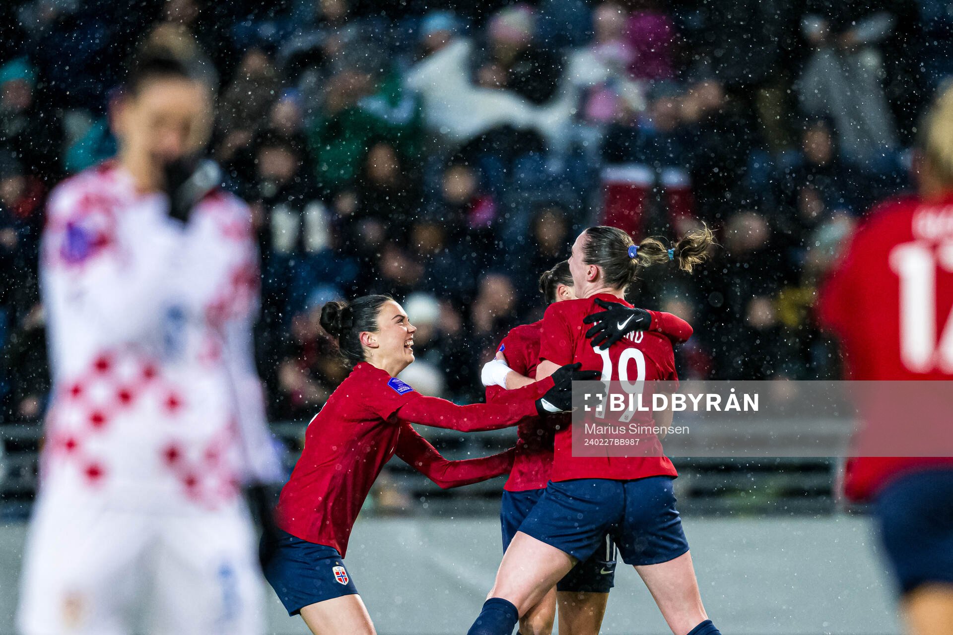 Elisabeth Terland of Norway celebrates