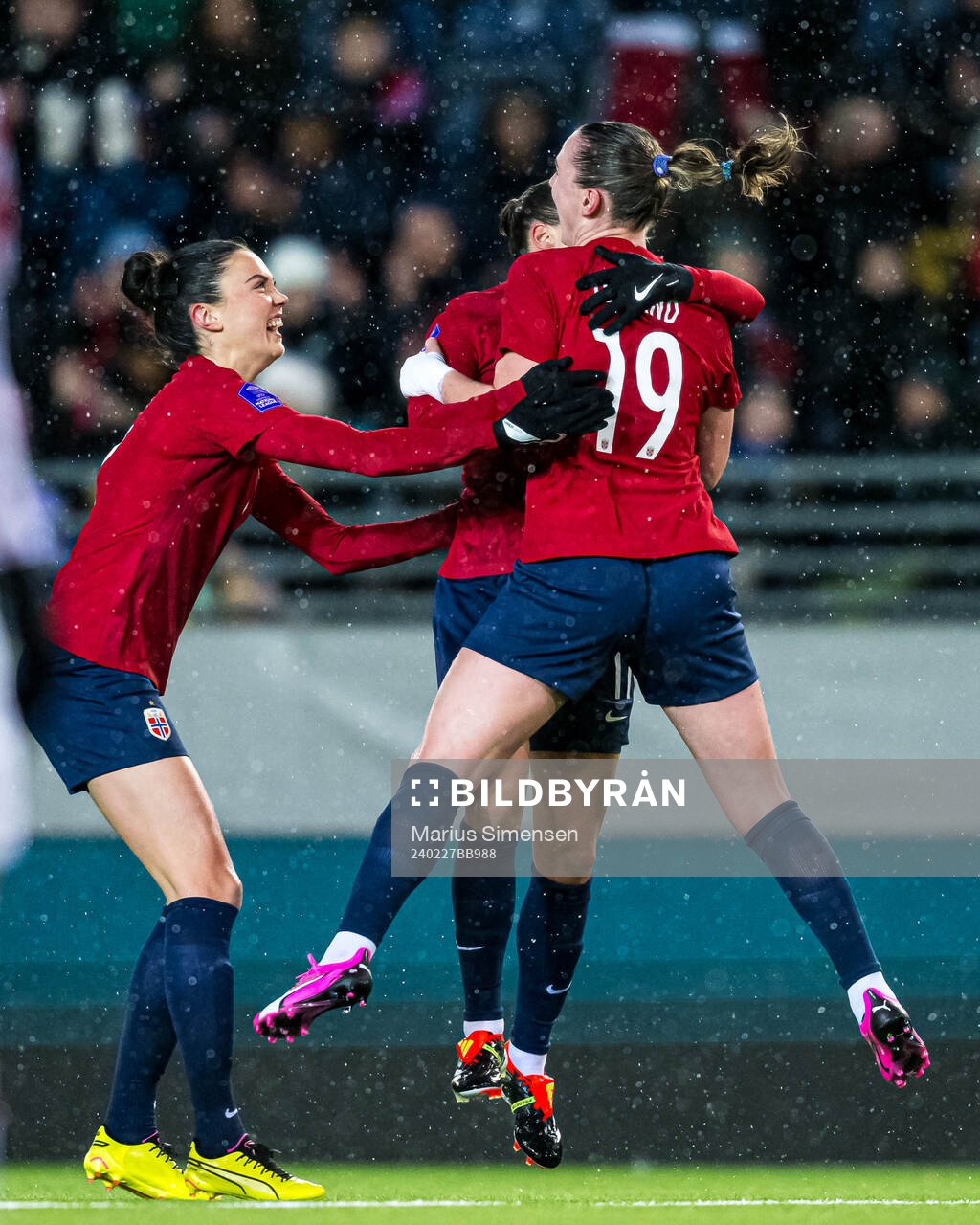 Elisabeth Terland of Norway celebrates