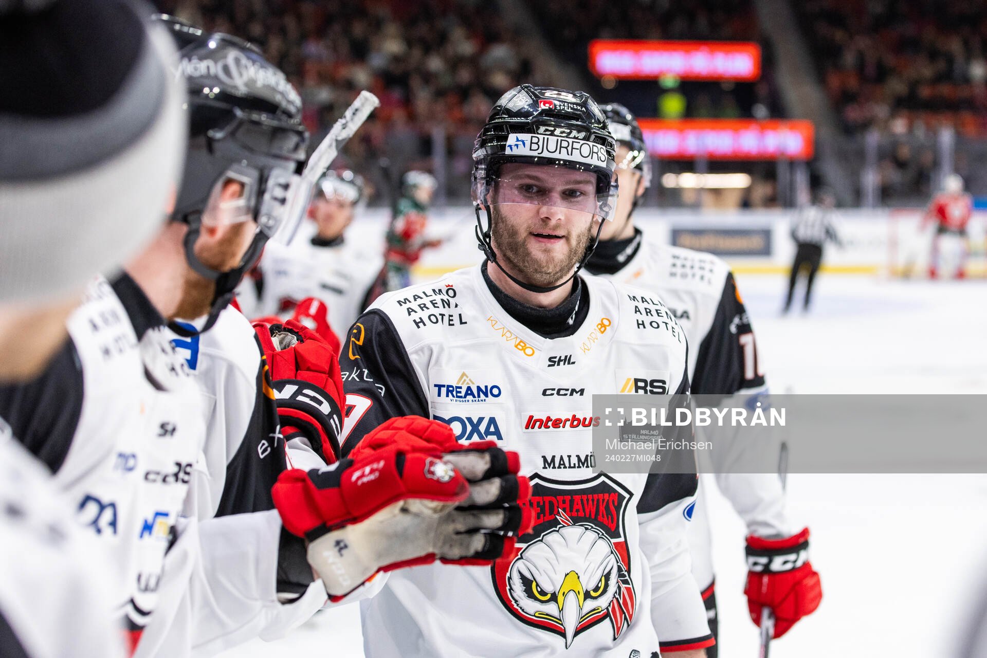 Malmö Redhawks Kim Rosdahl jublar
