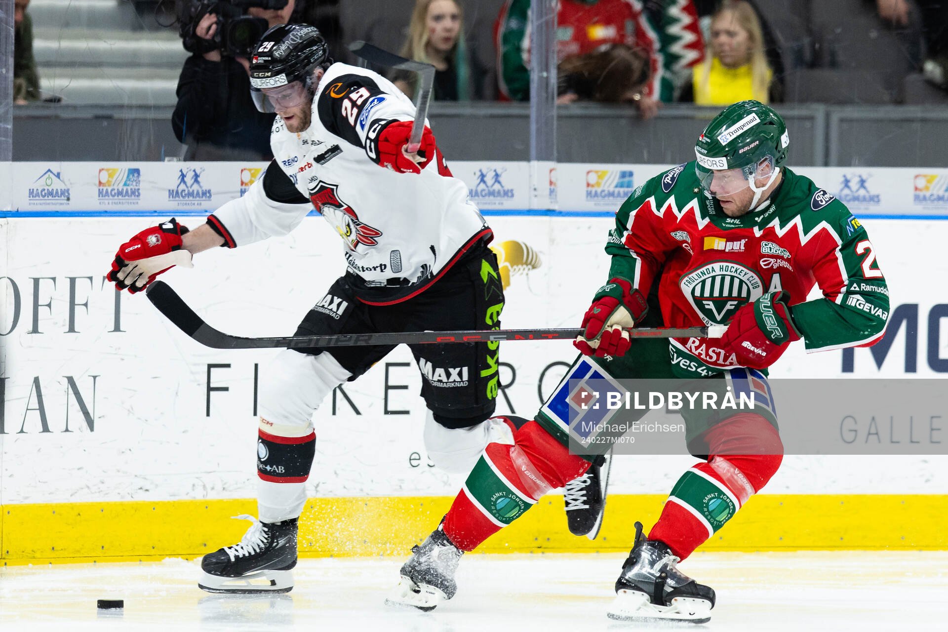 Malmö Redhawks Kim Rosdahl och Frölundas Christian Folin