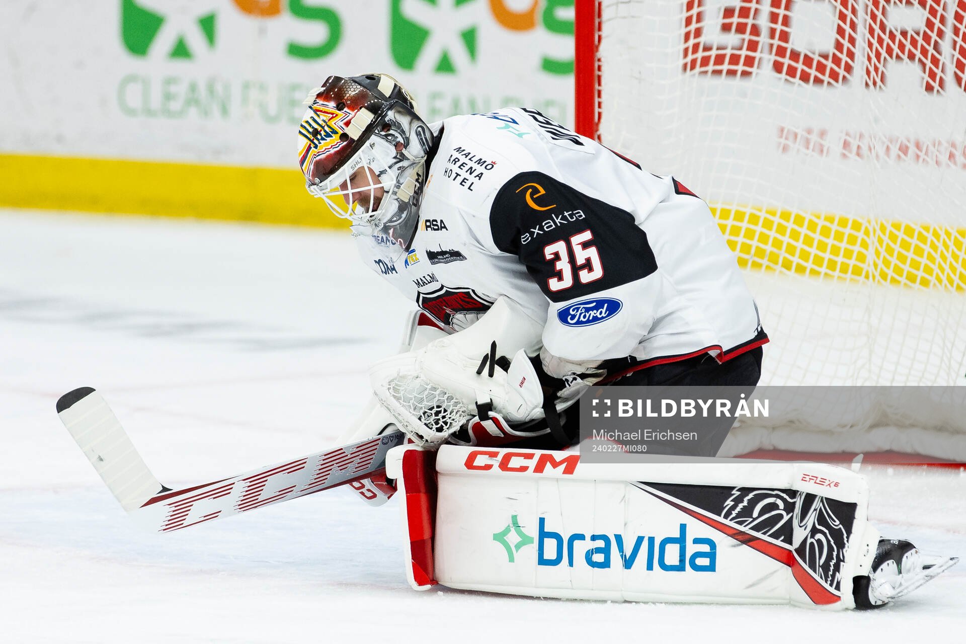 Malmö Redhawks målvakt Adam Werner