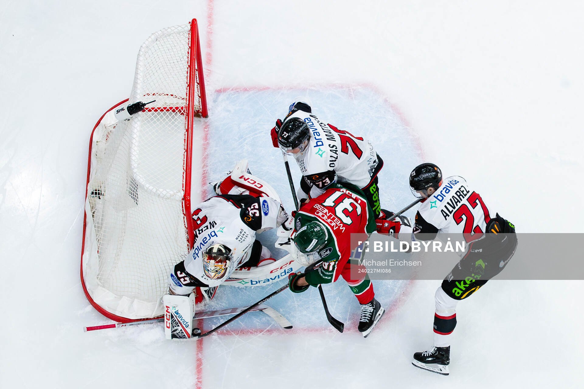 Malmö Redhawks målvakt Adam Werner, Adam Ollas Mattsson