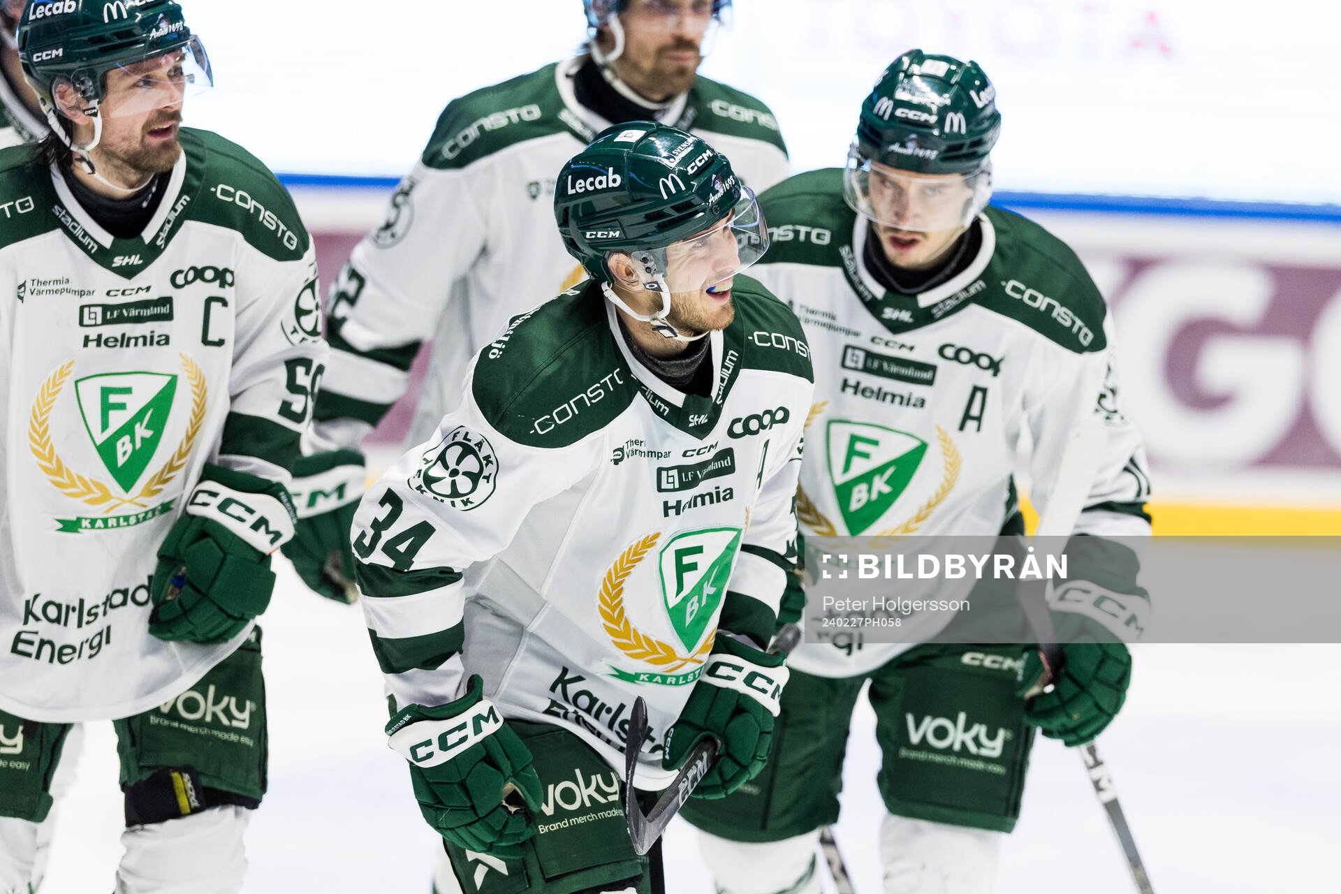 Färjestads Michael Lindqvist jublar