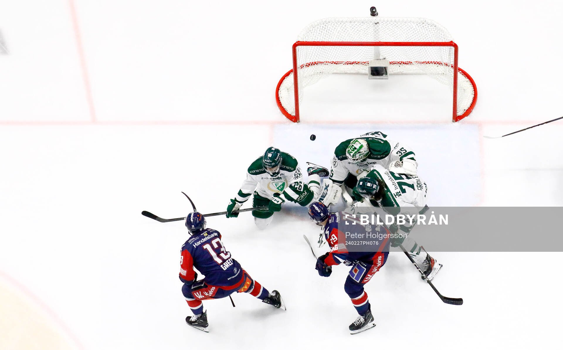 Mål 3-4 av Linköpings Anthony Greco förbi Färjestads