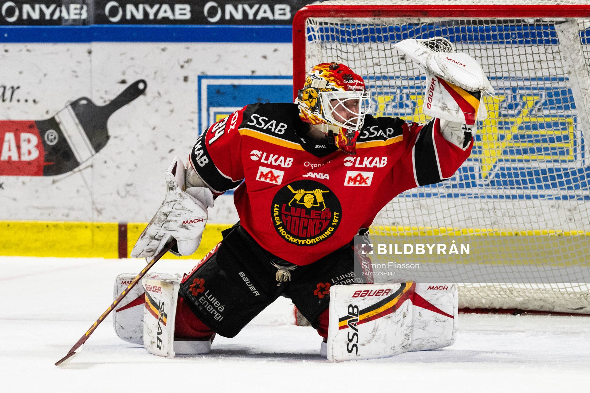 Luleås målvakt Joel Lassinantti