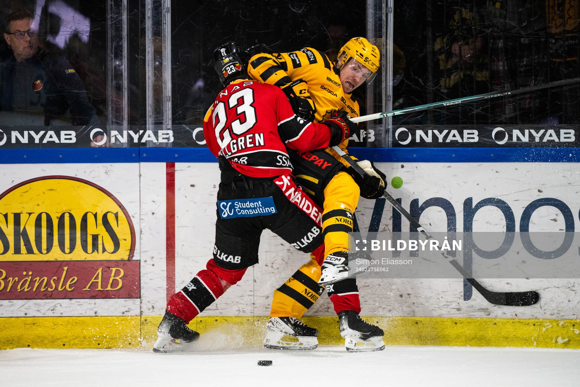 Luleås Jesper Sellgren och Skellefteås Pär Lindholm