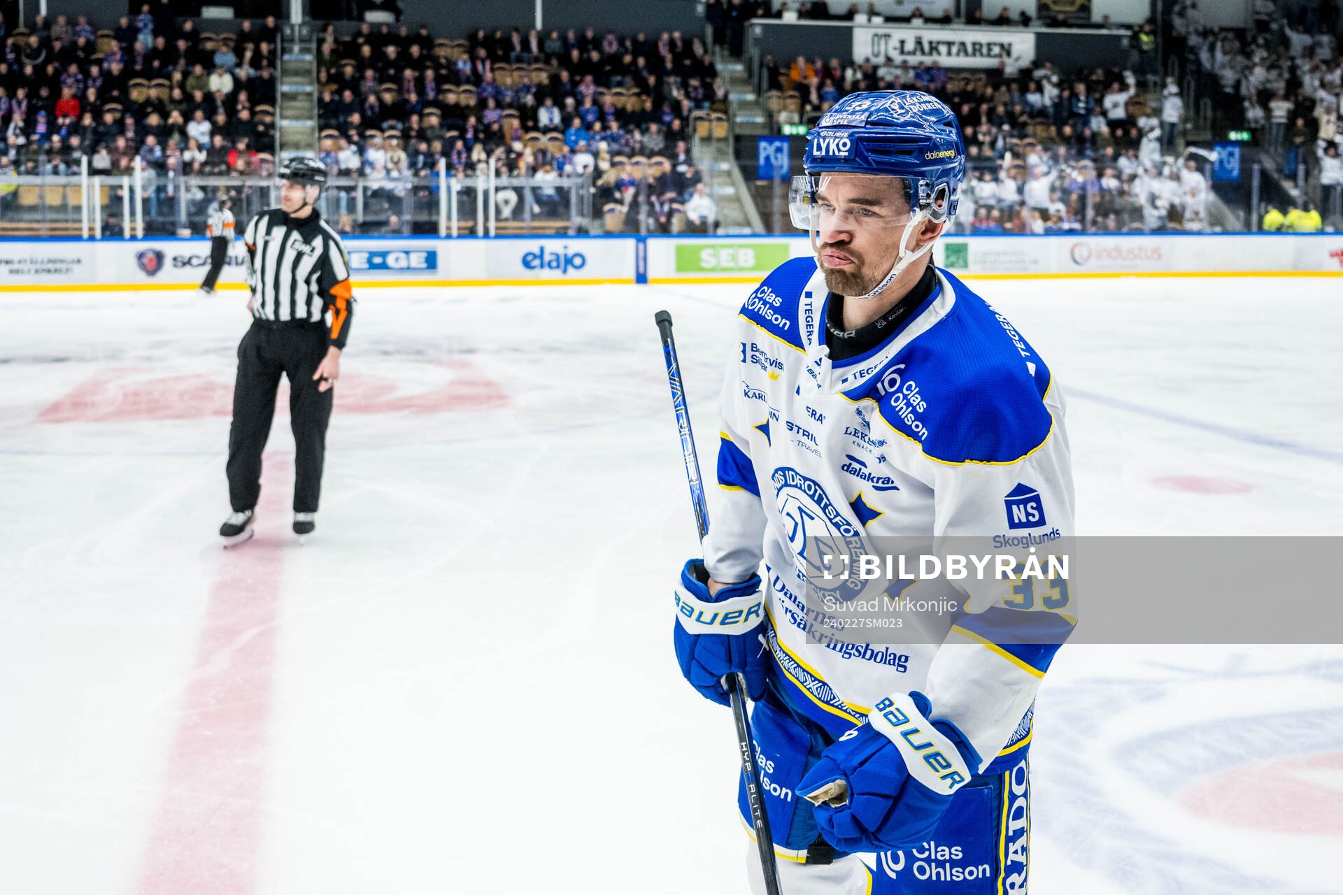 Leksands Eddie Larsson jublar