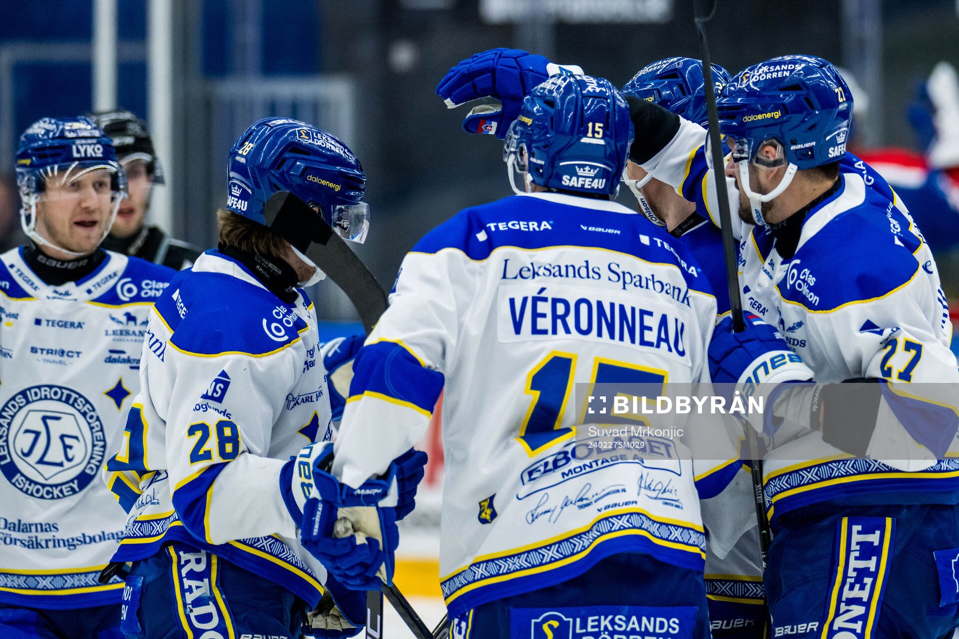 Leksands Eddie Larsson jublar