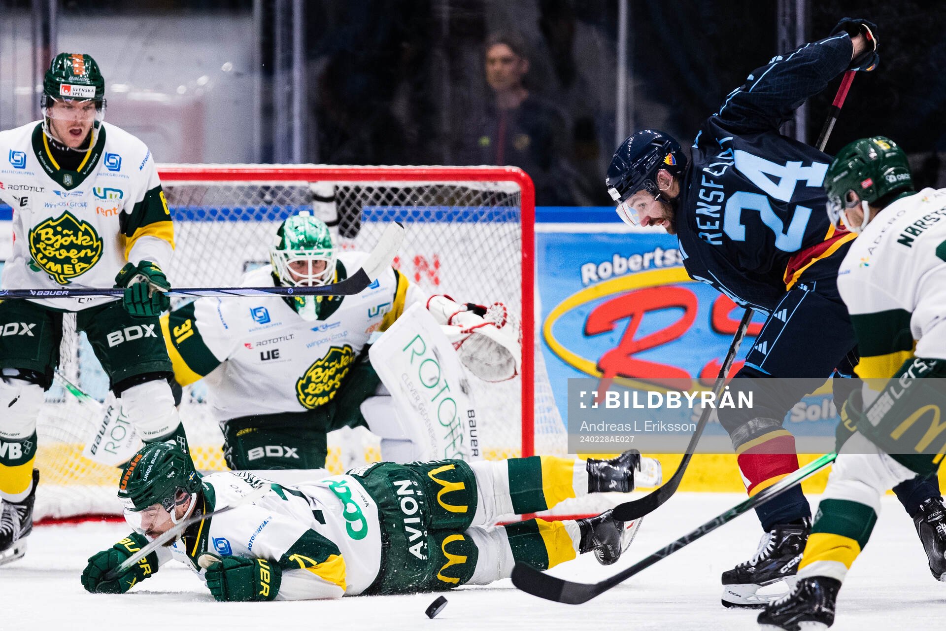 Björklövens Gustav Possler och Djurgårdens Ludvig