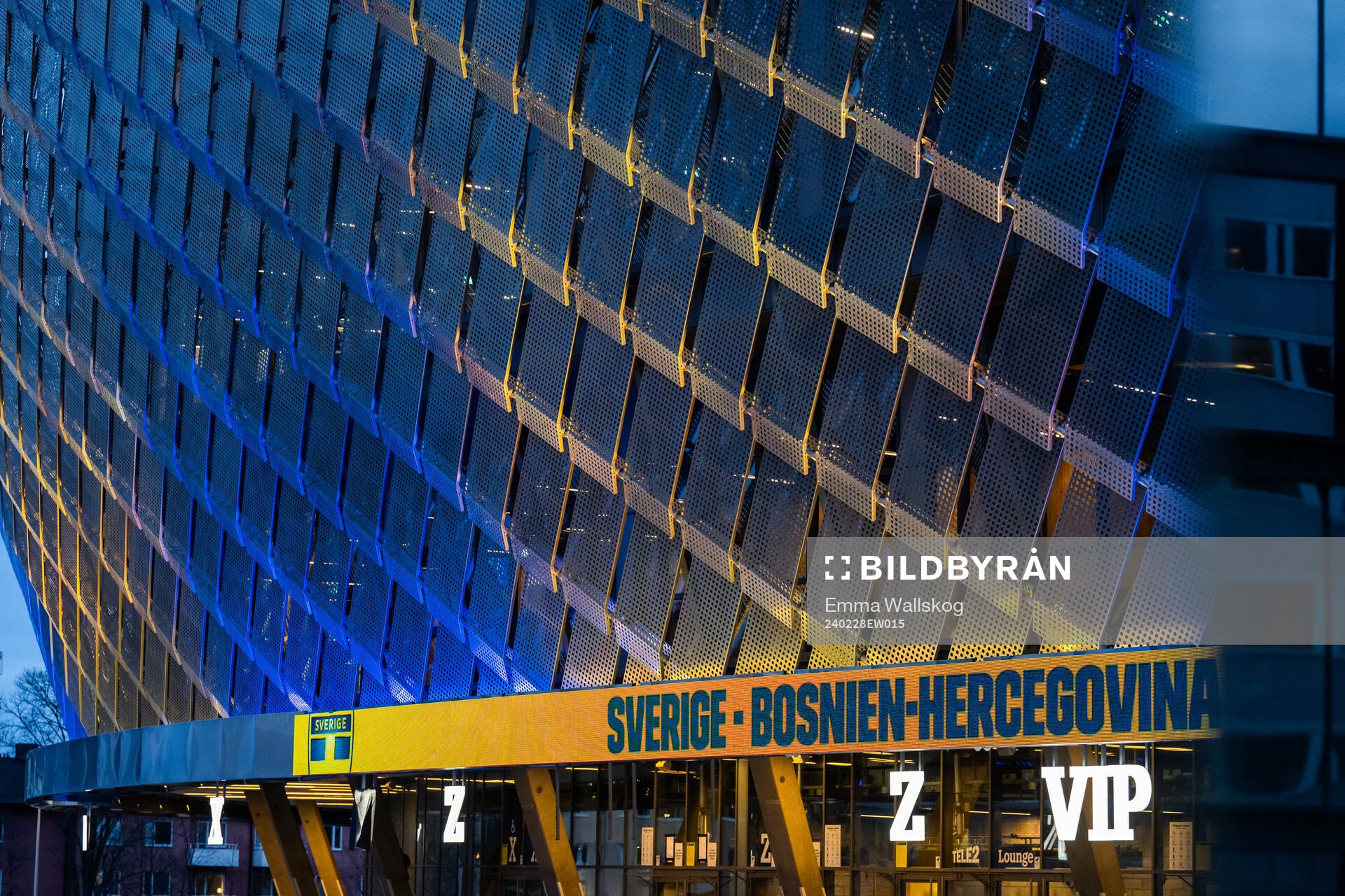 Exterior view of Tele2 Arena