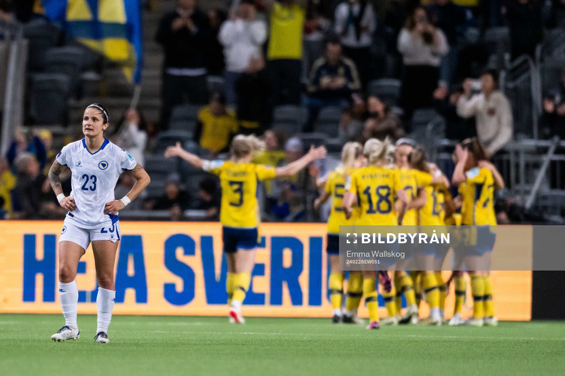 Aida Hadžic of Bosnia and Herzegovina looks dejected