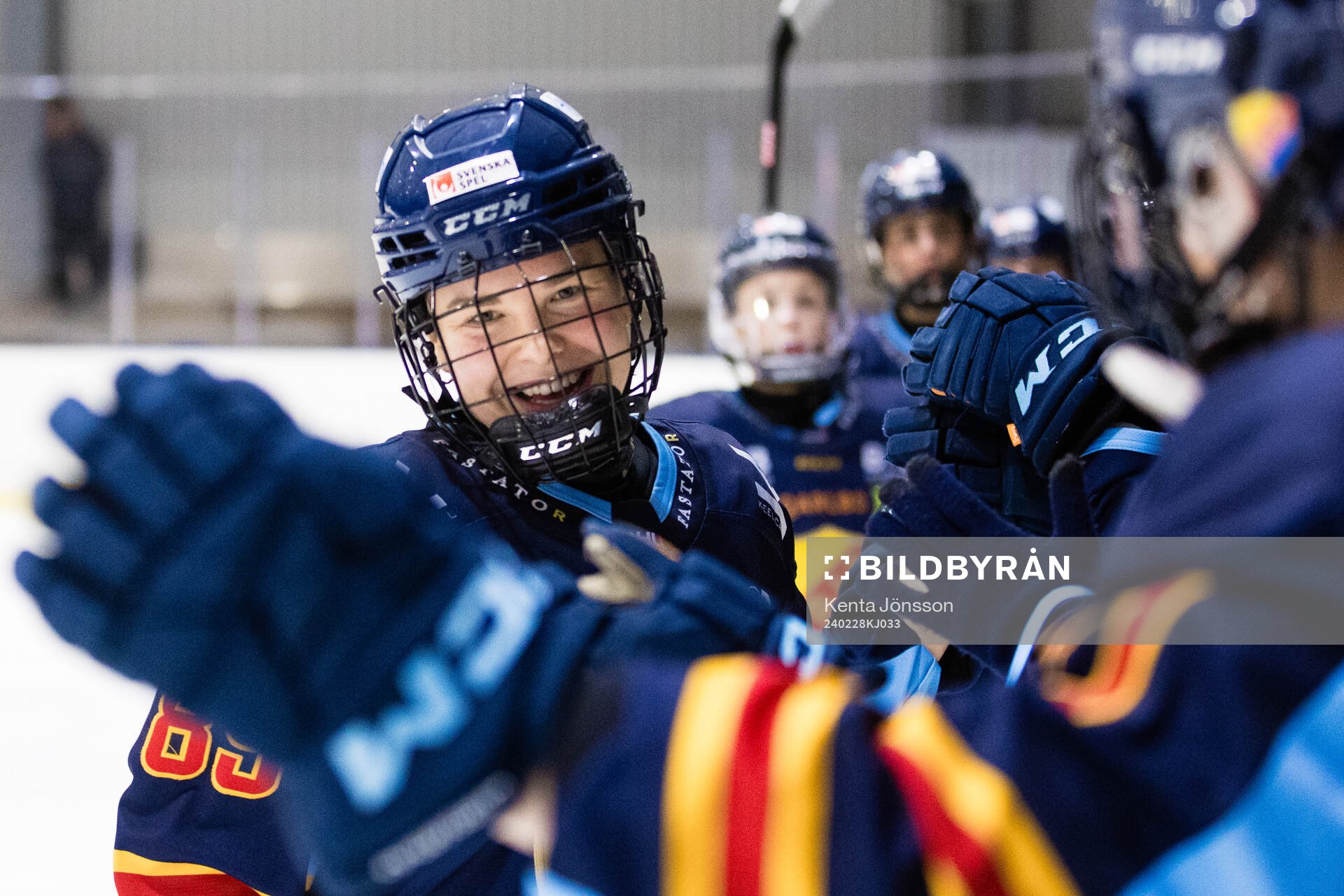 Djurgårdens Nicole Hall jublar