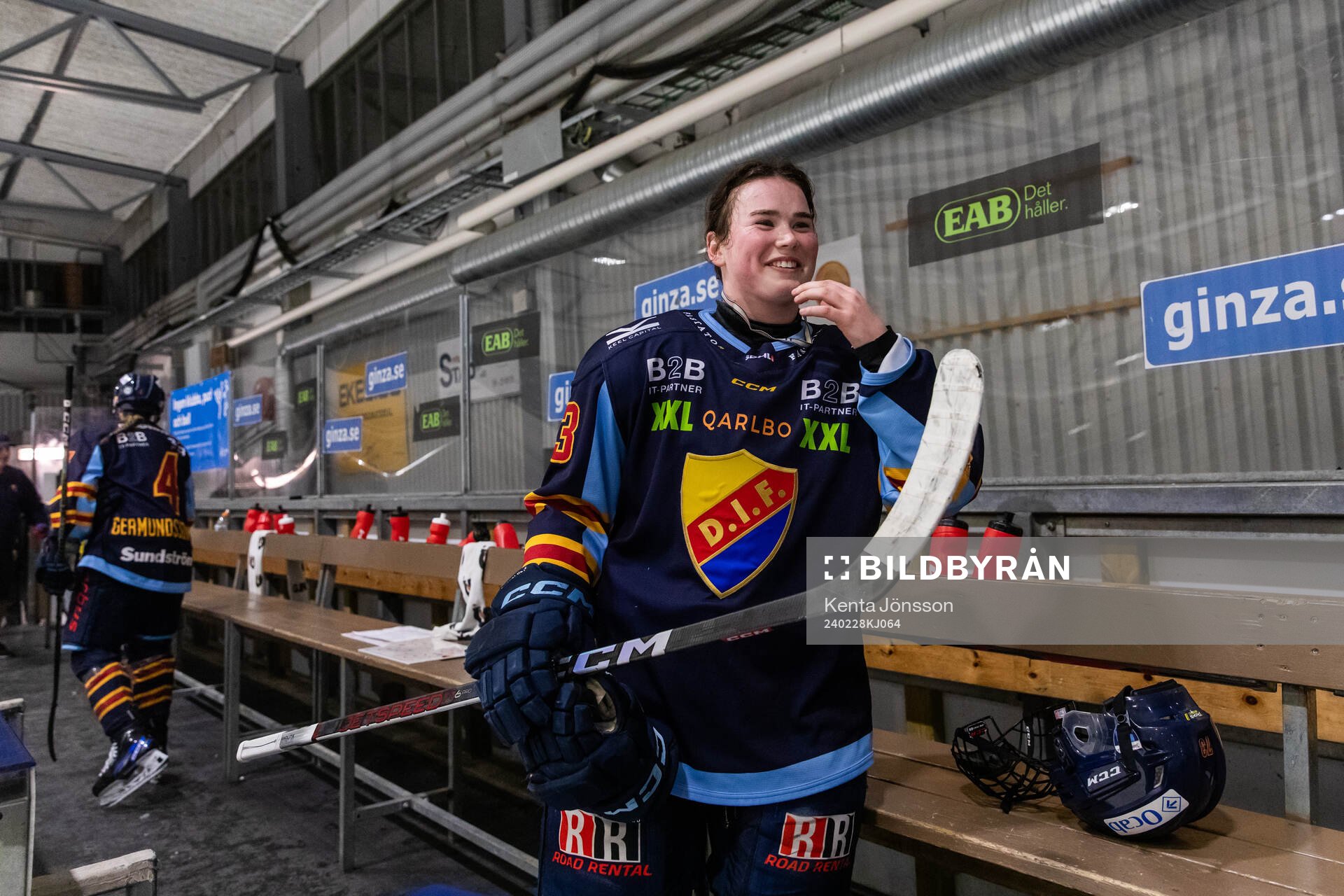 Djurgårdens Hana Haasova jublar