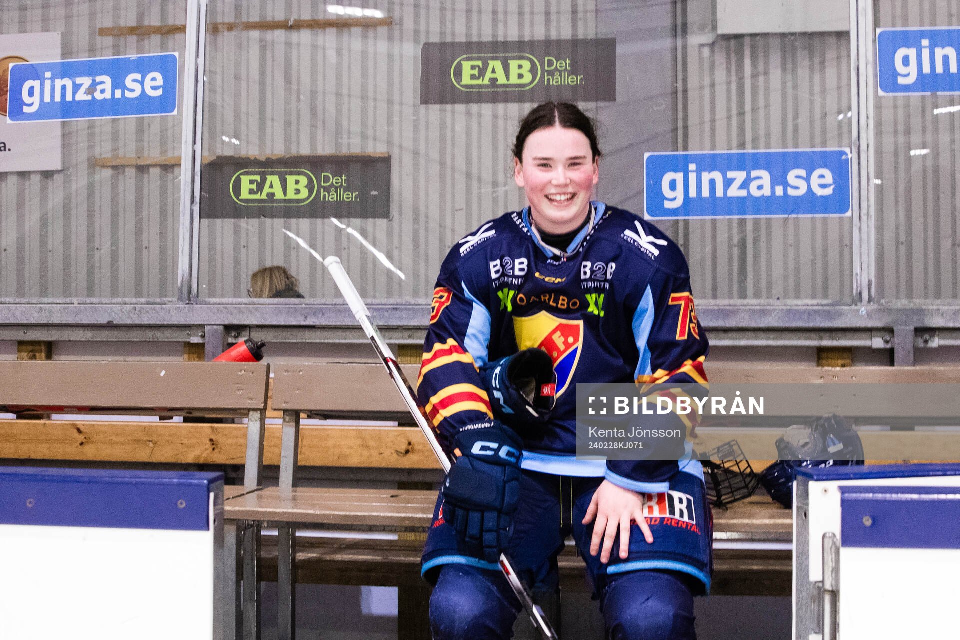 Djurgårdens Hana Haasova jublar