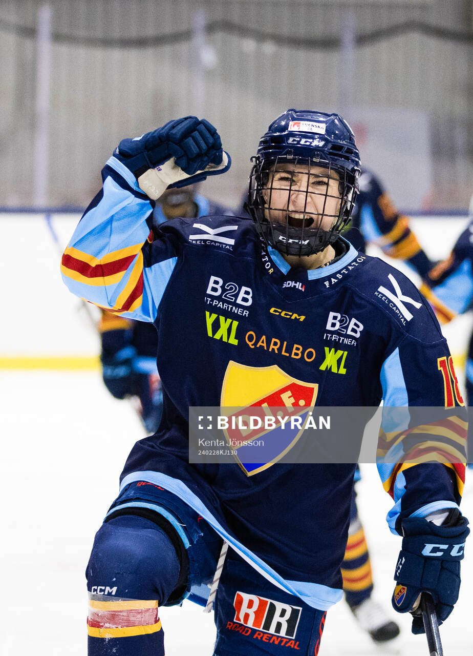 Djurgårdens Alice Östensson jublar