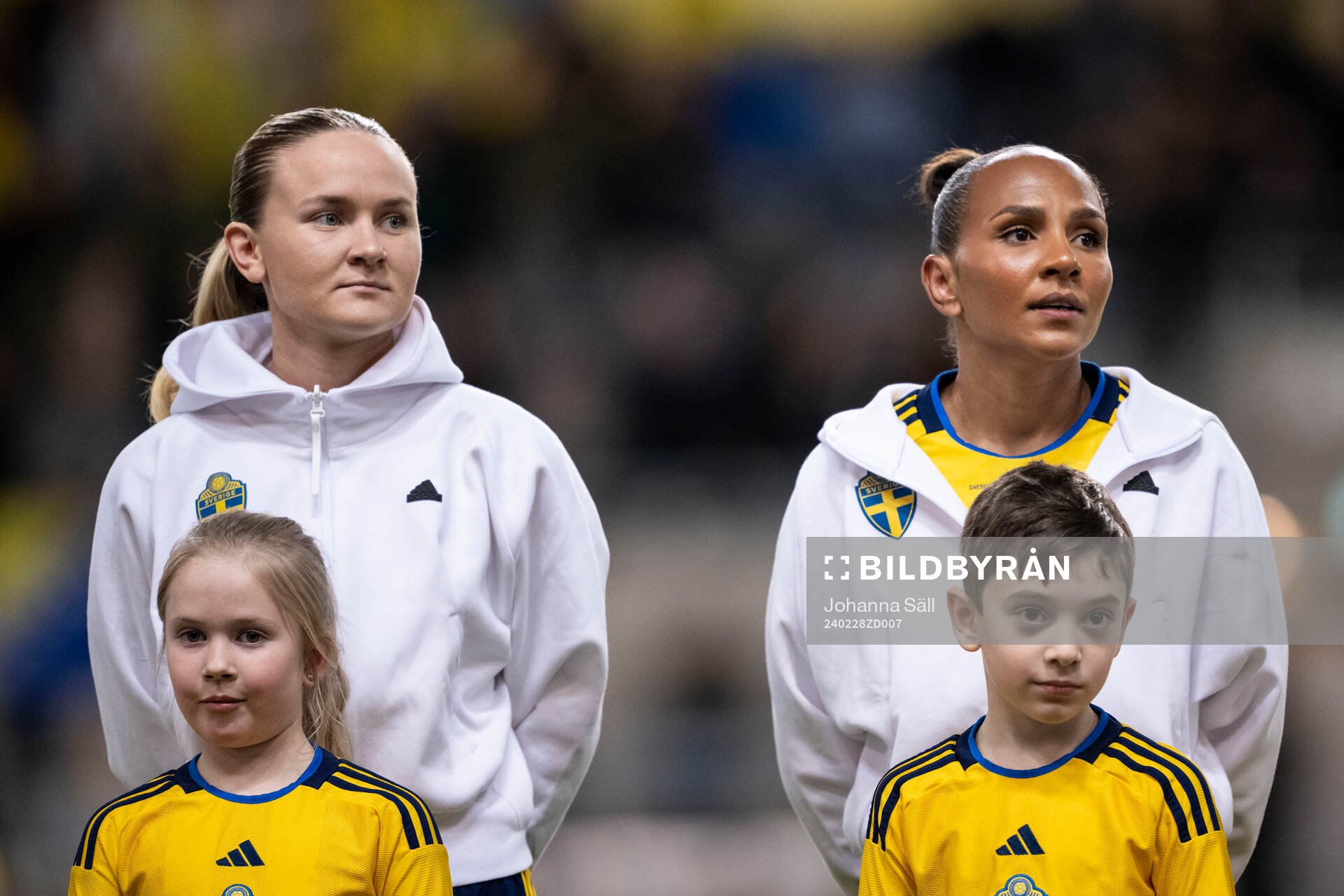 Matilda Vinberg and Madelen Janogy of Sweden