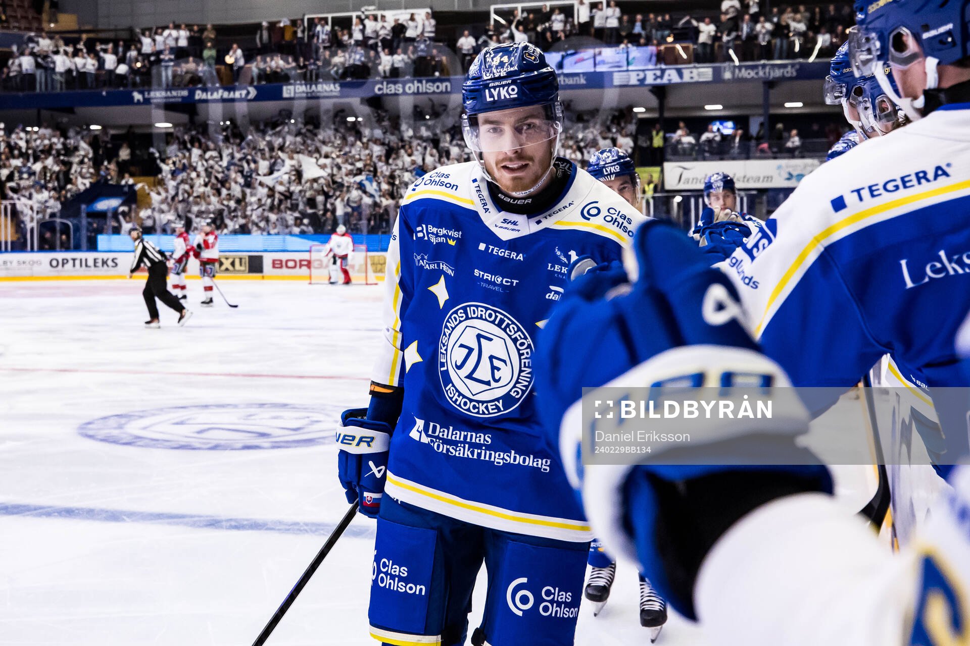Leksands Peter Cehlarik jublar