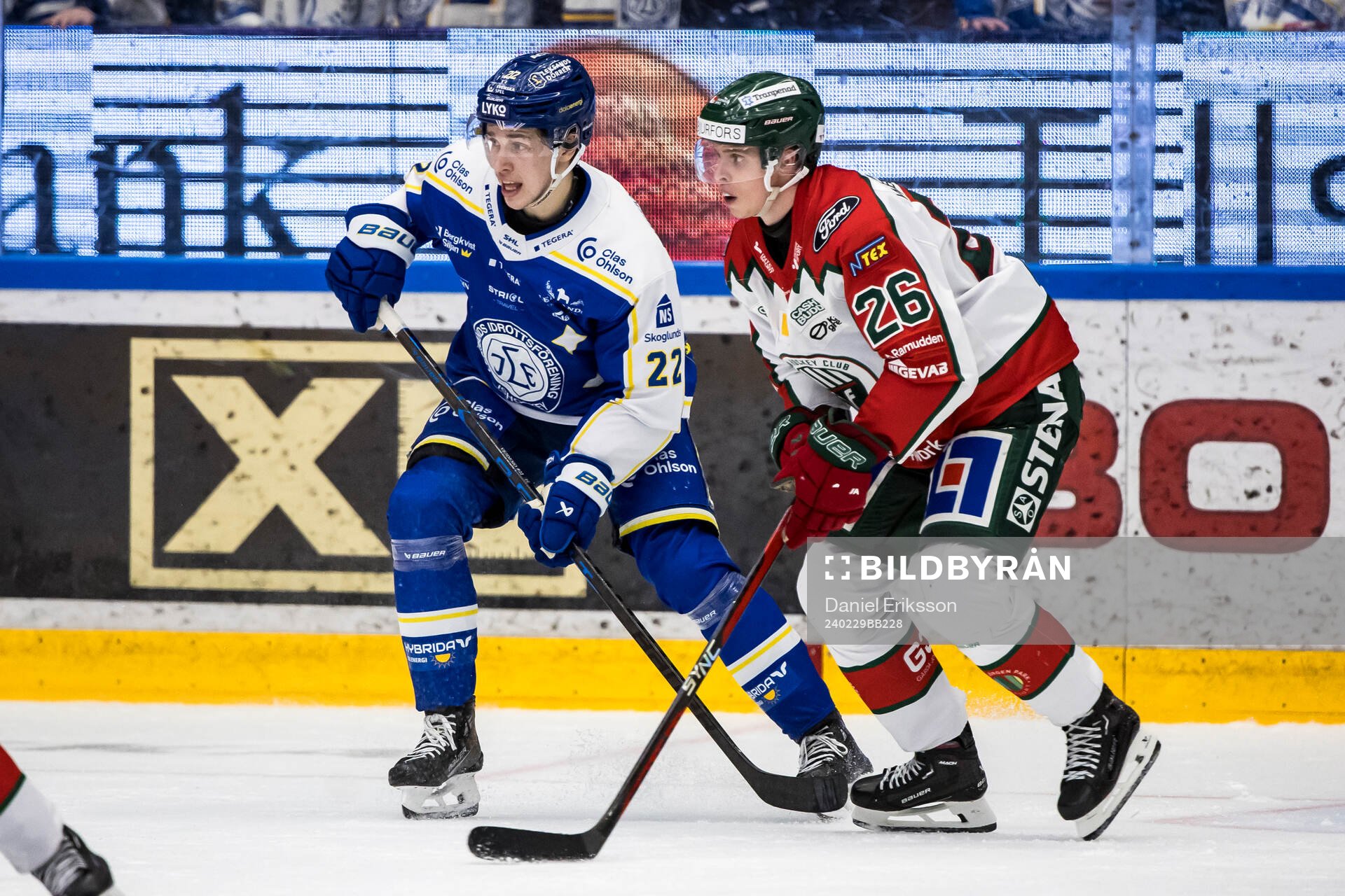 Leksands Lukas Vejdemo och Frölundas Isac Heens
