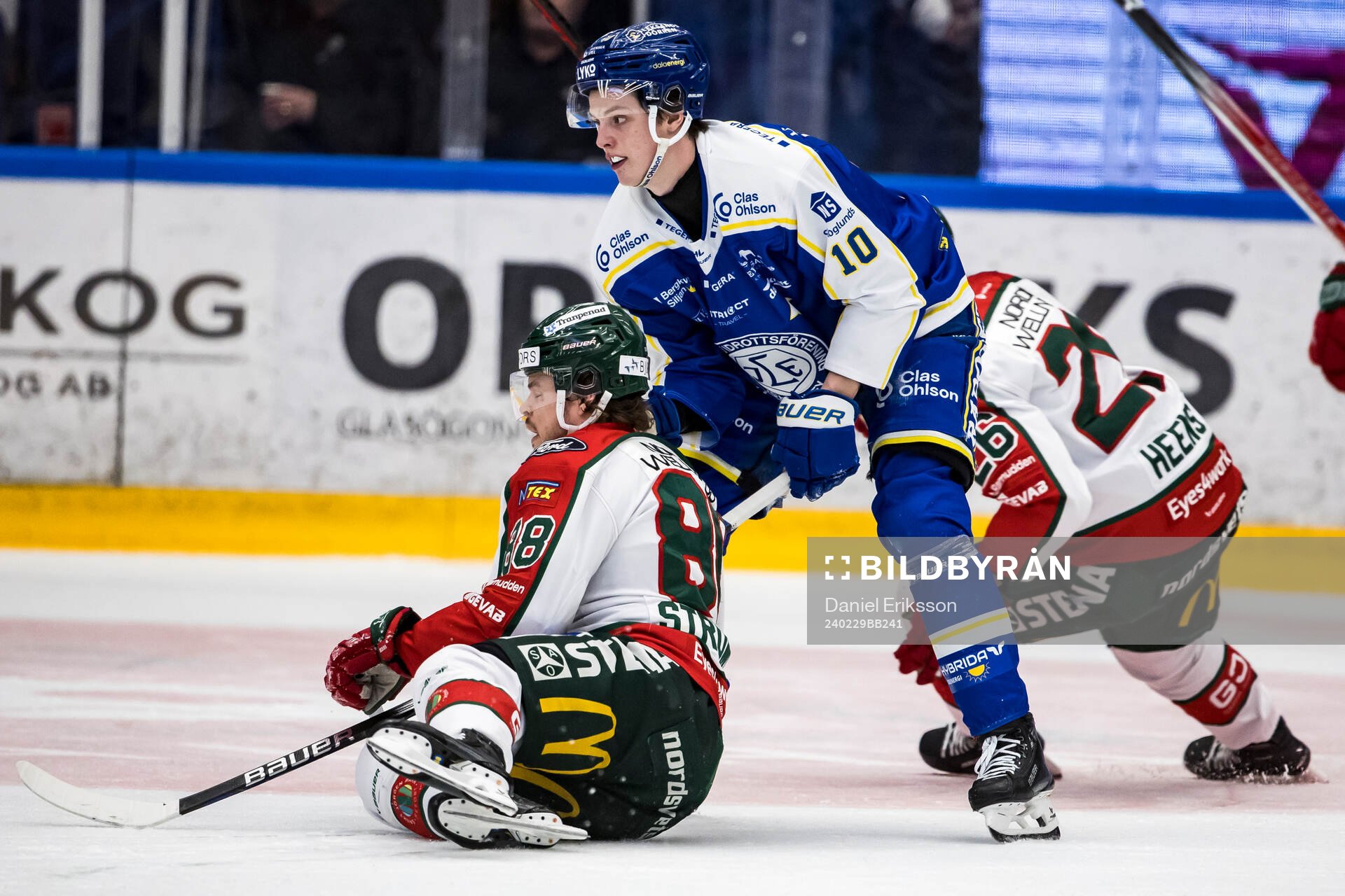 Frölundas Malte Strömwall och Leksands Anton Johansson
