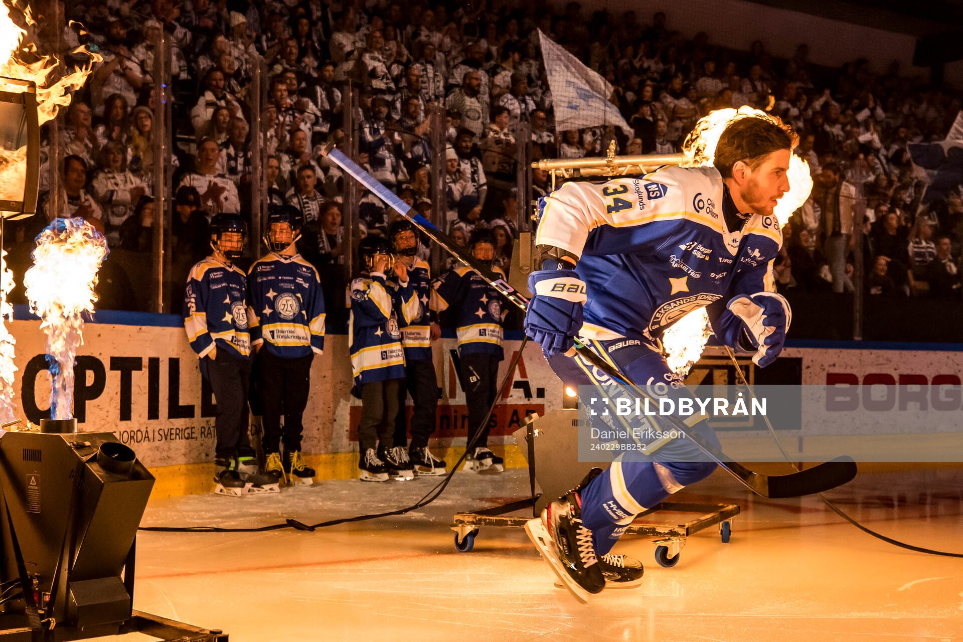 Leksands Peter Cehlarik innan ishockeymatchen i SHL mellan