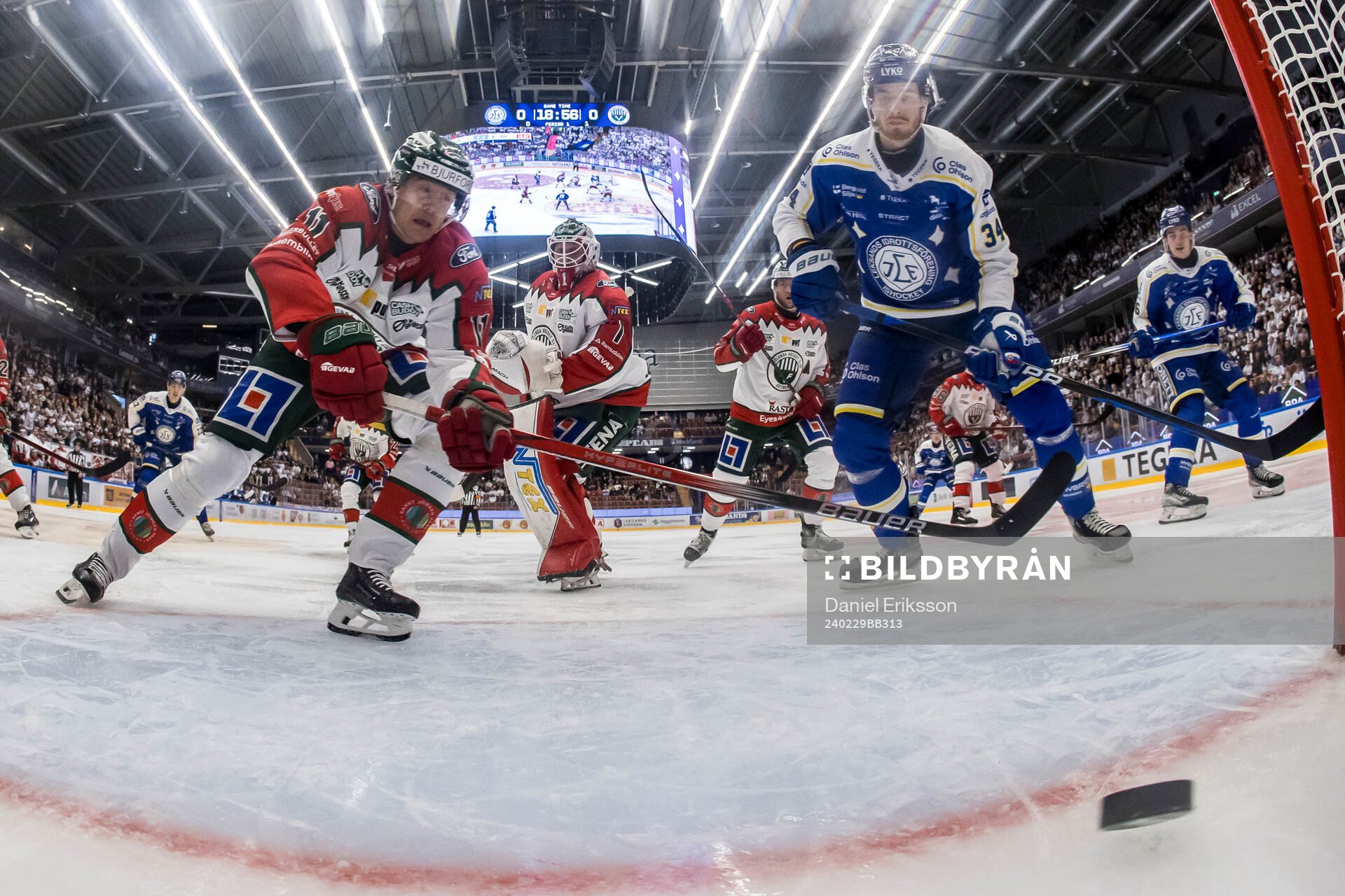 1-0 av Leksands Peter Cehlarik bakom Frölundas Erik Borg