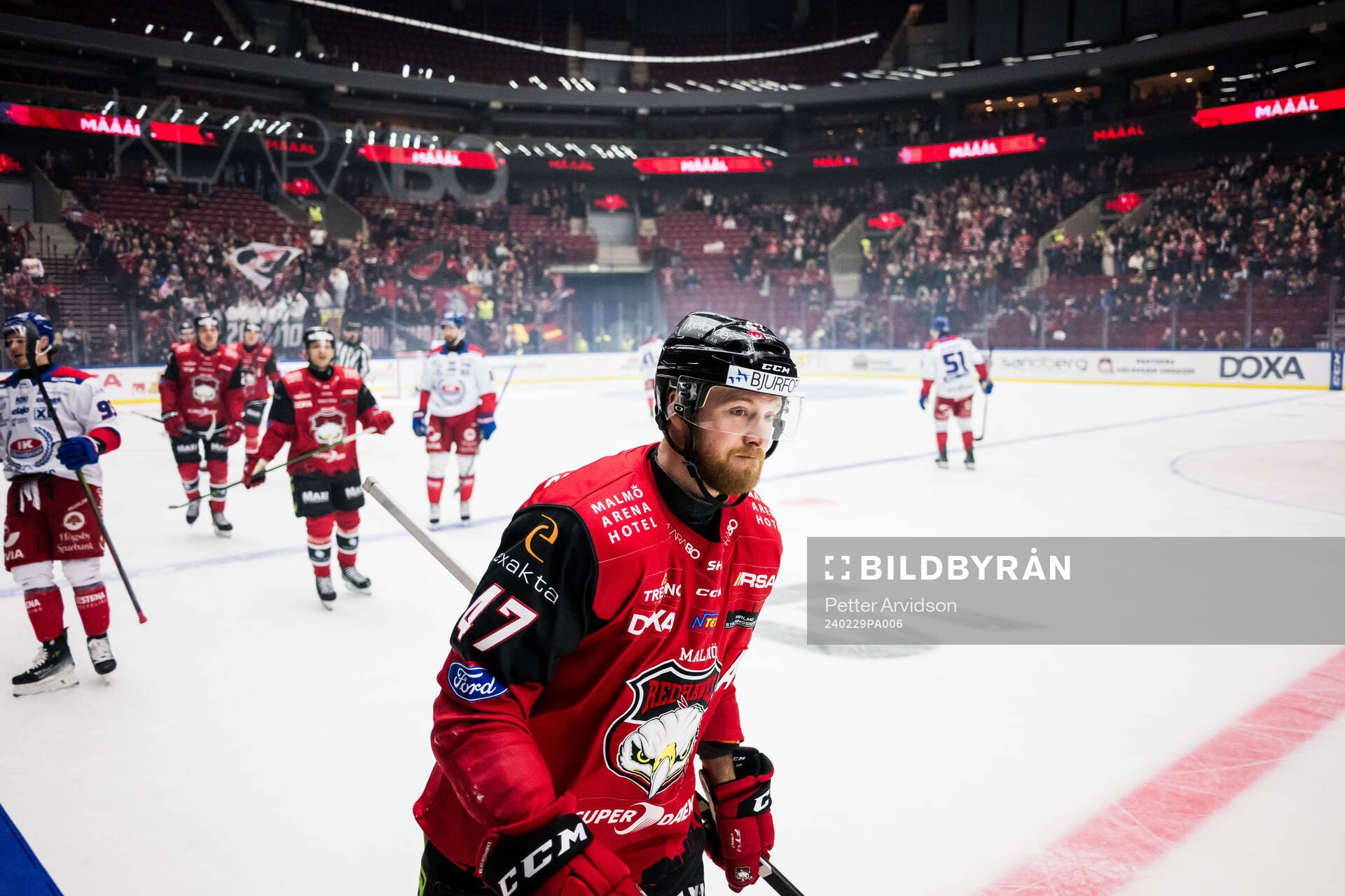 Malmö Redhawks Joakim Ryan jublar