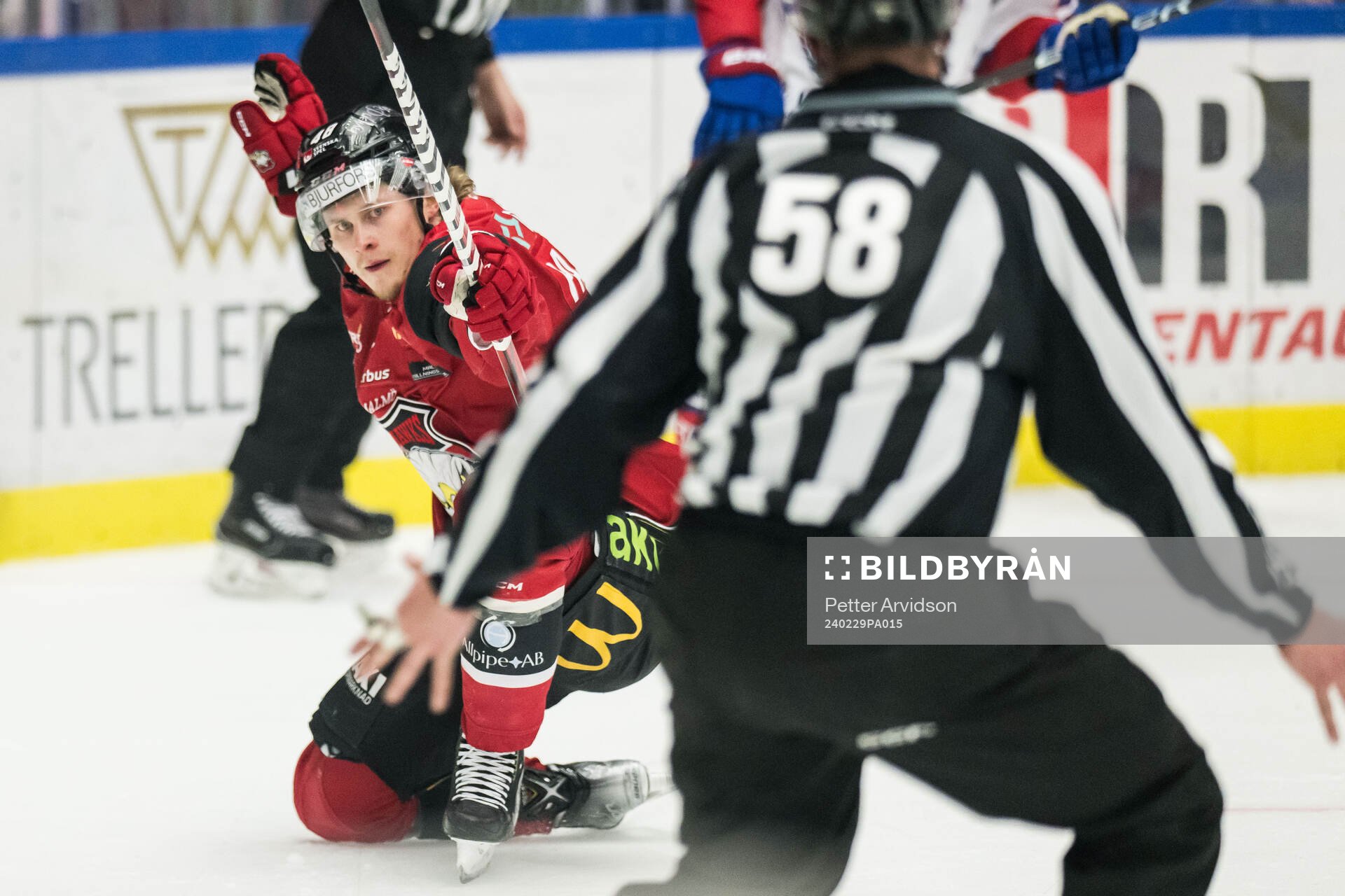 Malmö Redhawks Lauri Pajuniemi jublar