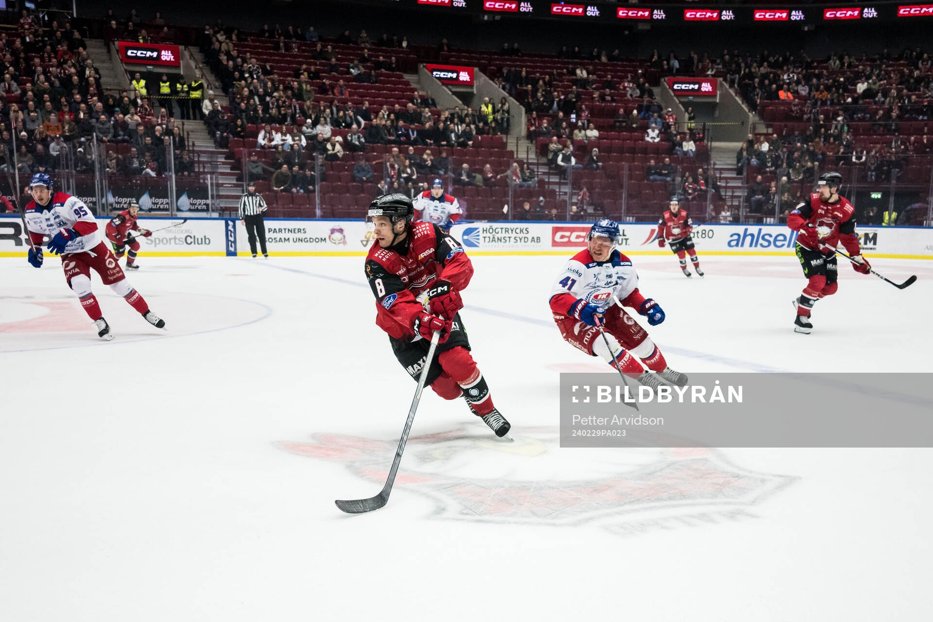 Malmö Redhawks Johan Olofsson och Oskarshamns Johan