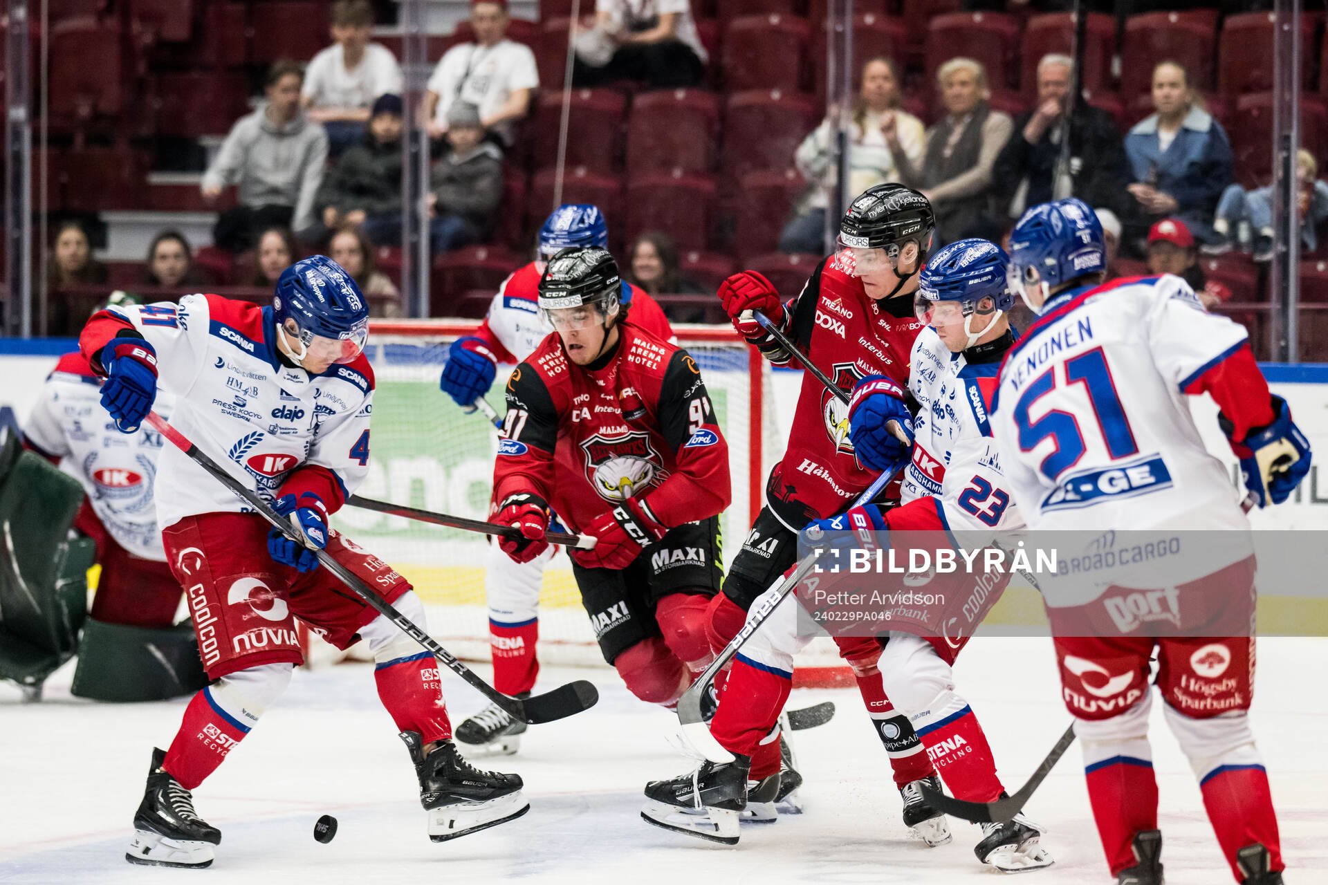 Malmö Redhawks Axel Sundberg och Fredrik Händemark och