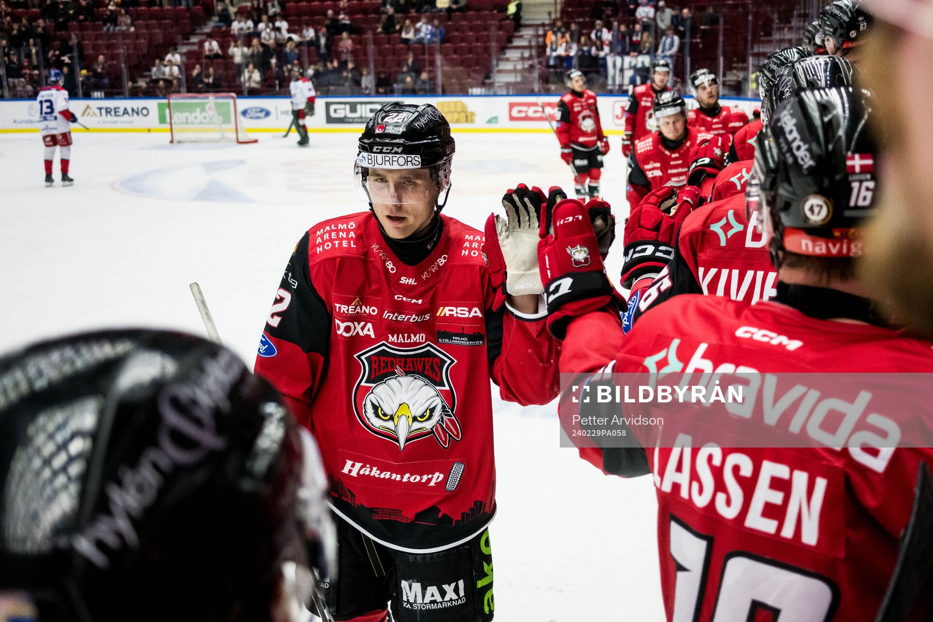 Malmö Redhawks Janne Kuokkanen jublar