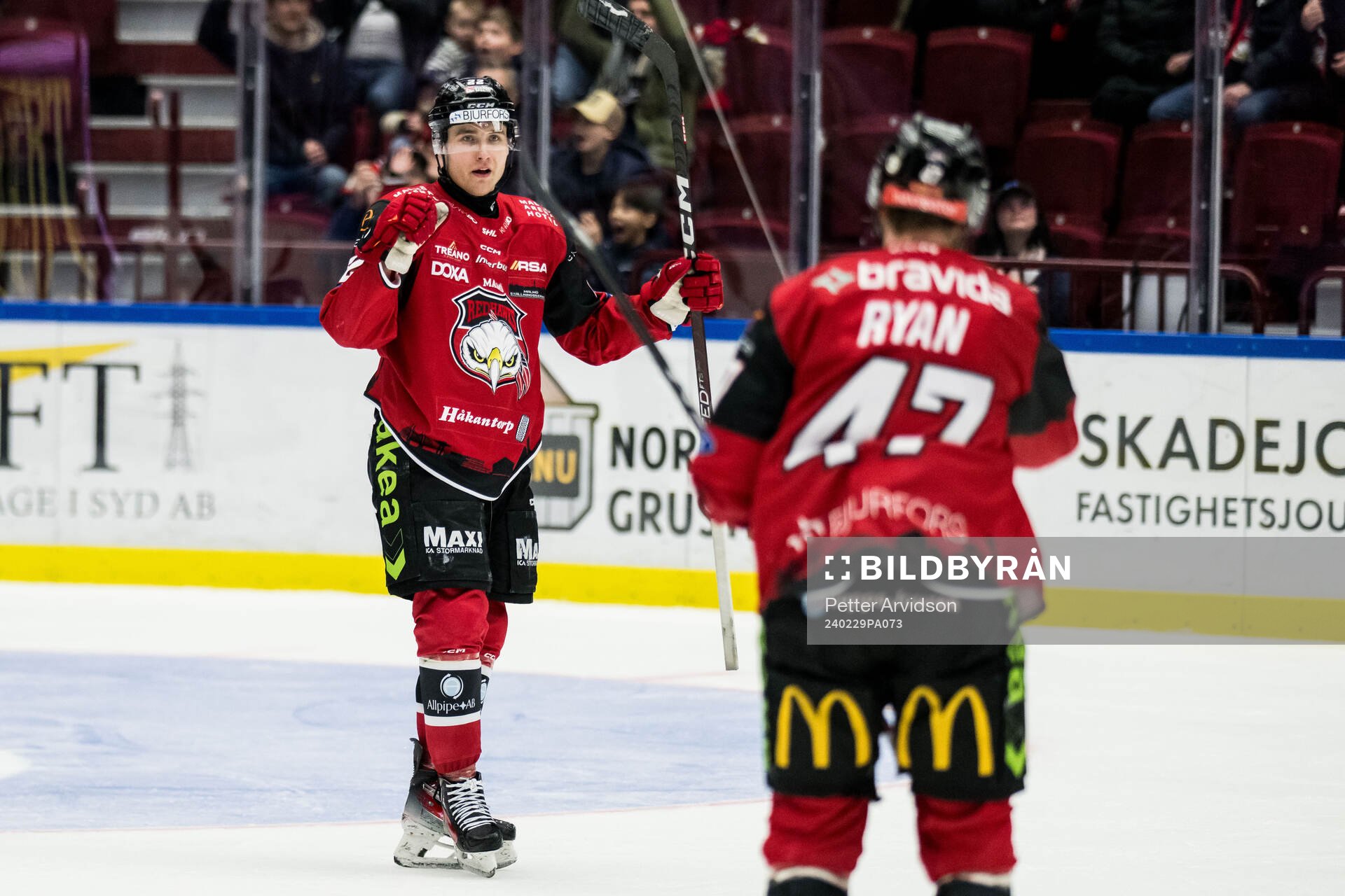 Malmö Redhawks Janne Kuokkanen jublar