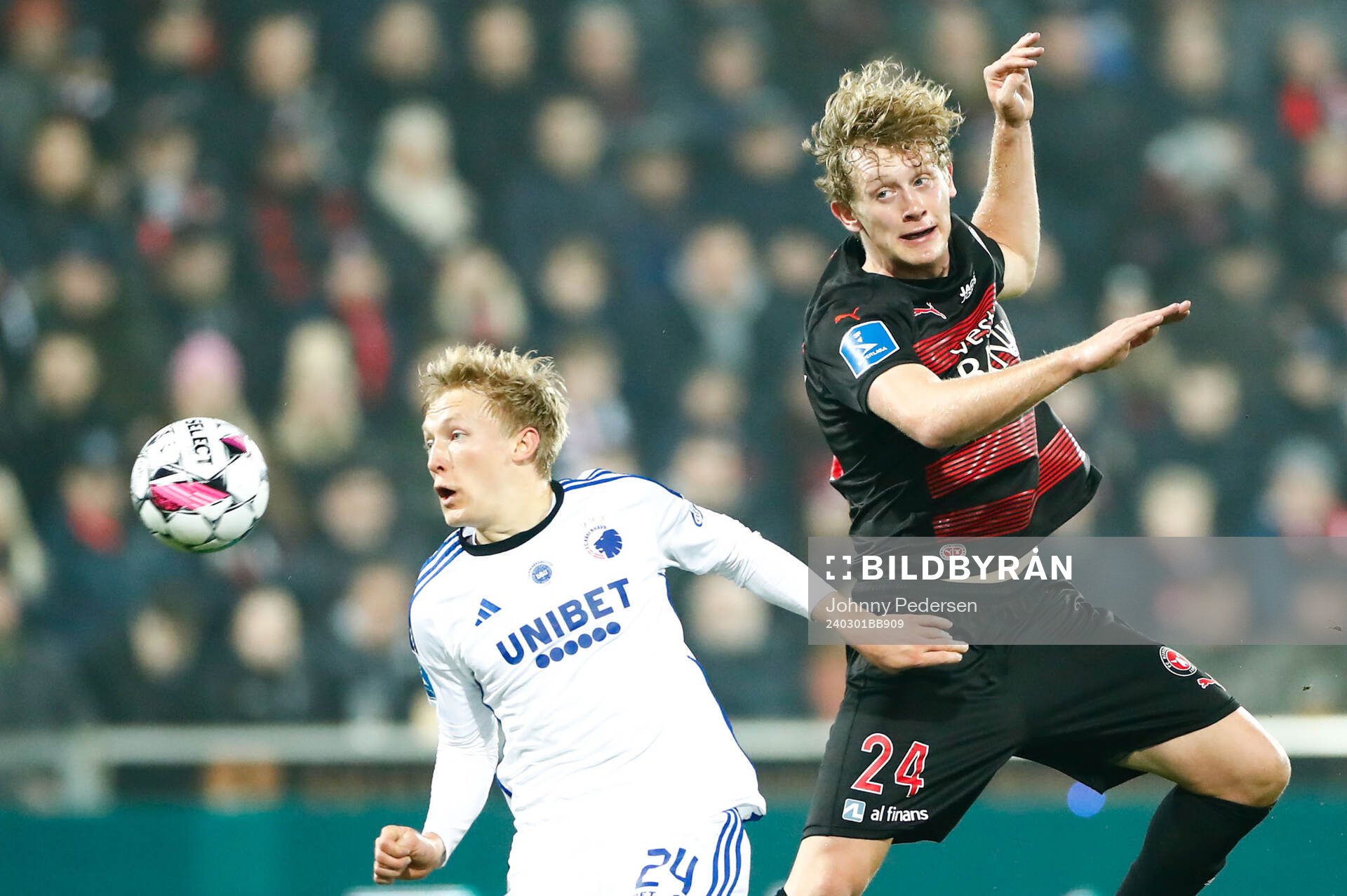 Birger Melin of FC Copenhagen and Oliver Sørensen