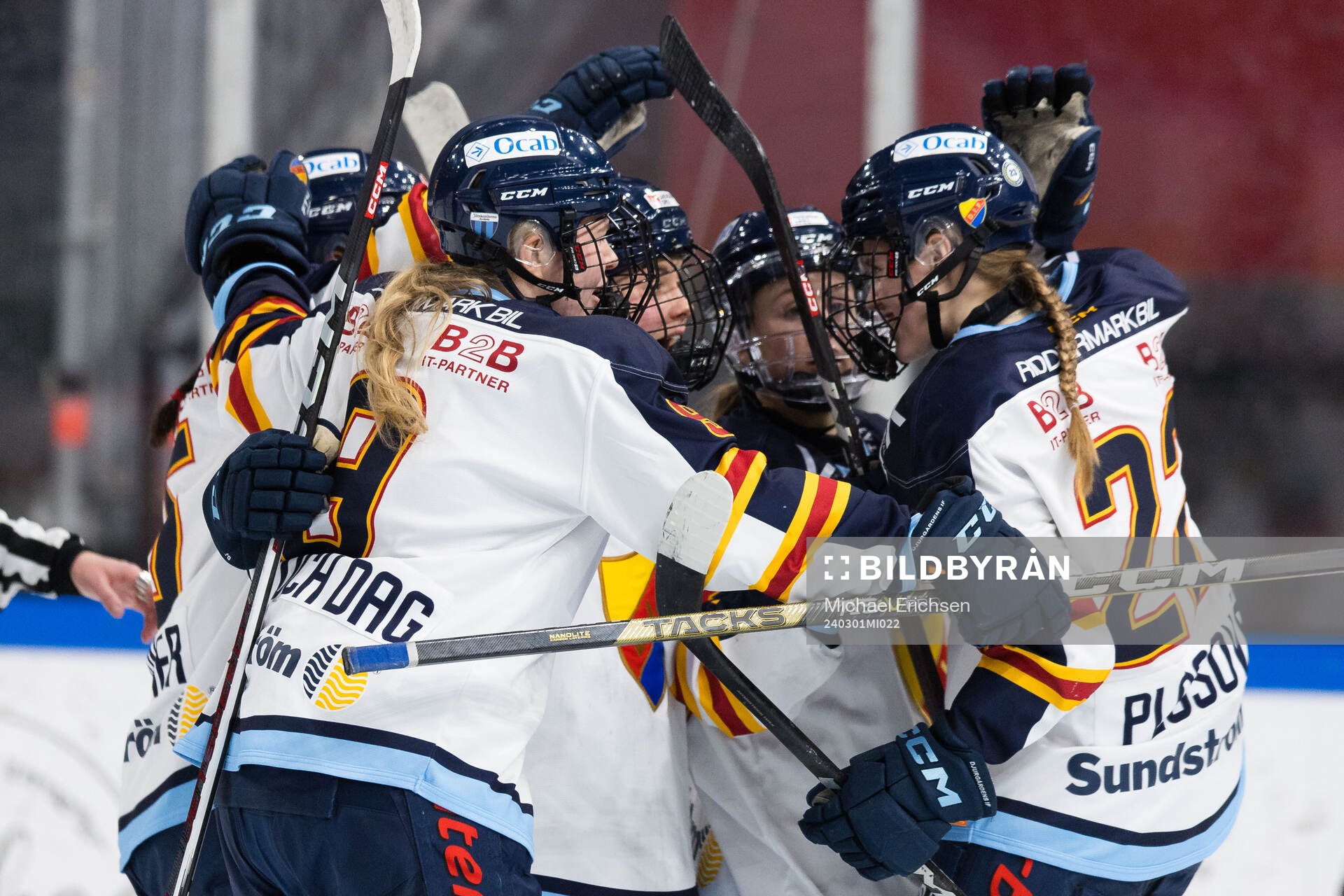 Djurgårdens Tereza Plosova jublar