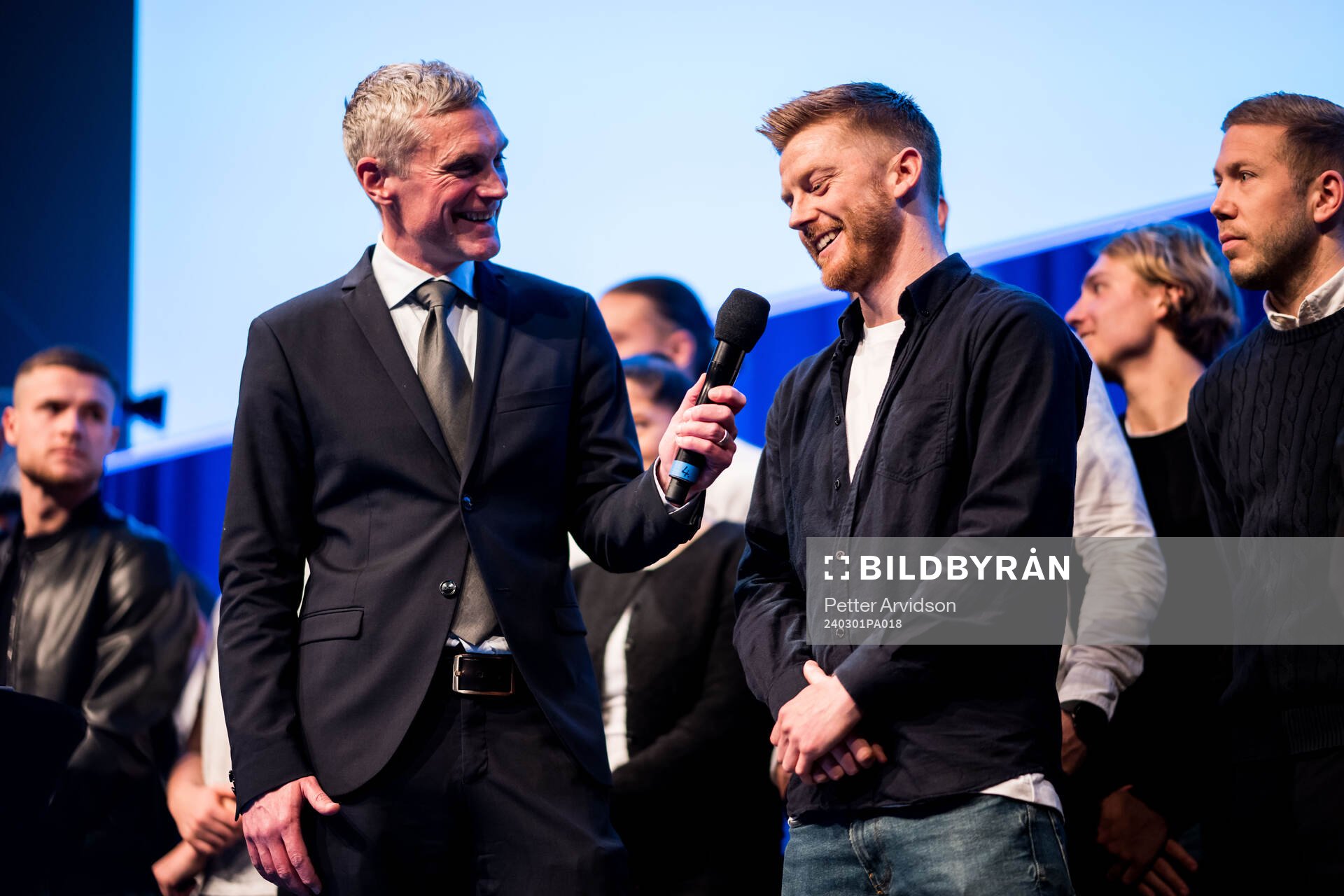 Malmö FFs kommunikationschef Mattias Larsson och Anders