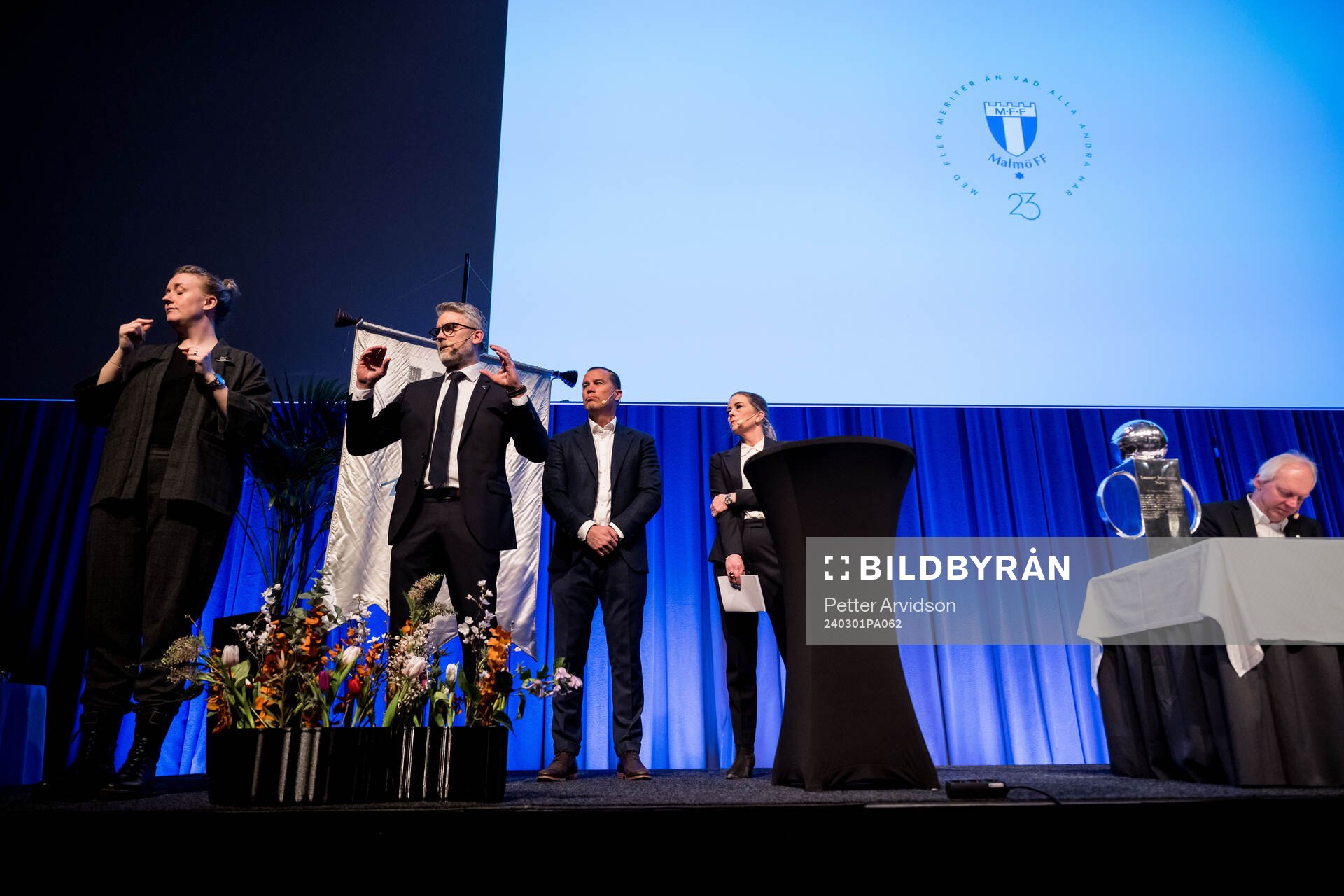 Malmö FFs vd Niclas Carlnen och sportchef Daniel Andersson