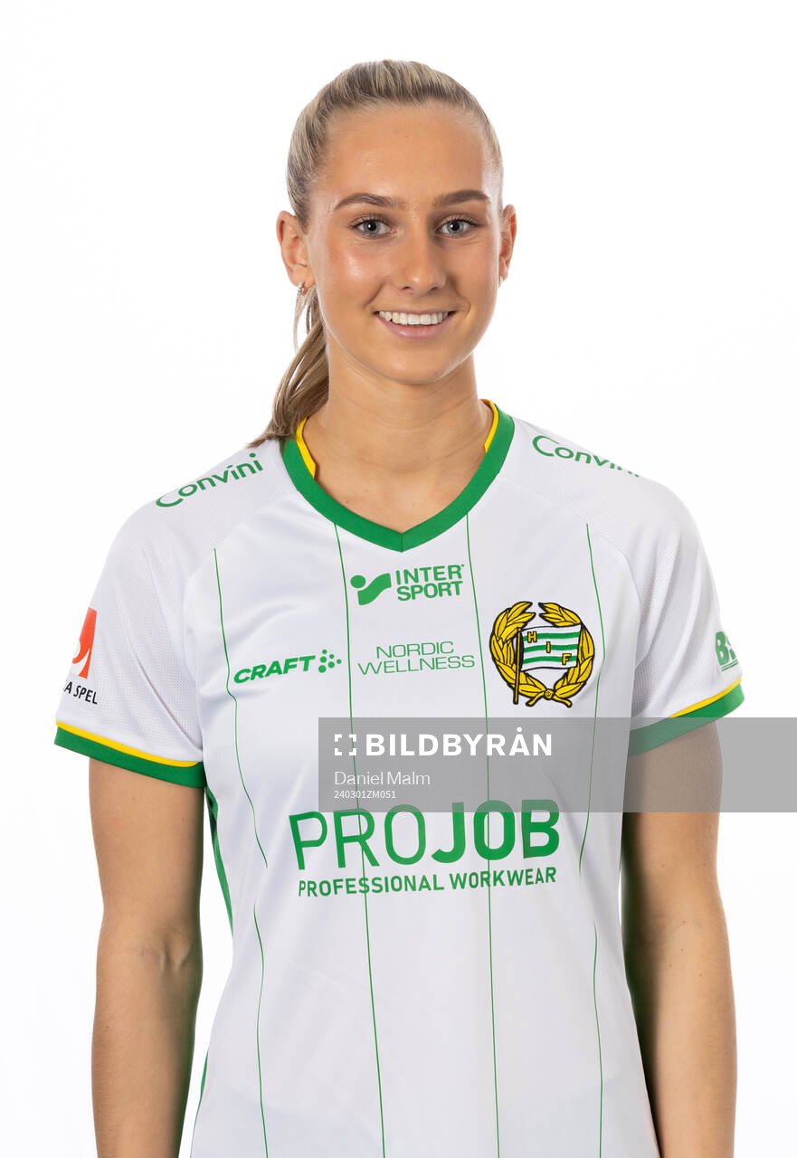 Hammarbys Ellen Wangerheim poserar för ett porträtt den 1 mars 2024 i Stockholm.