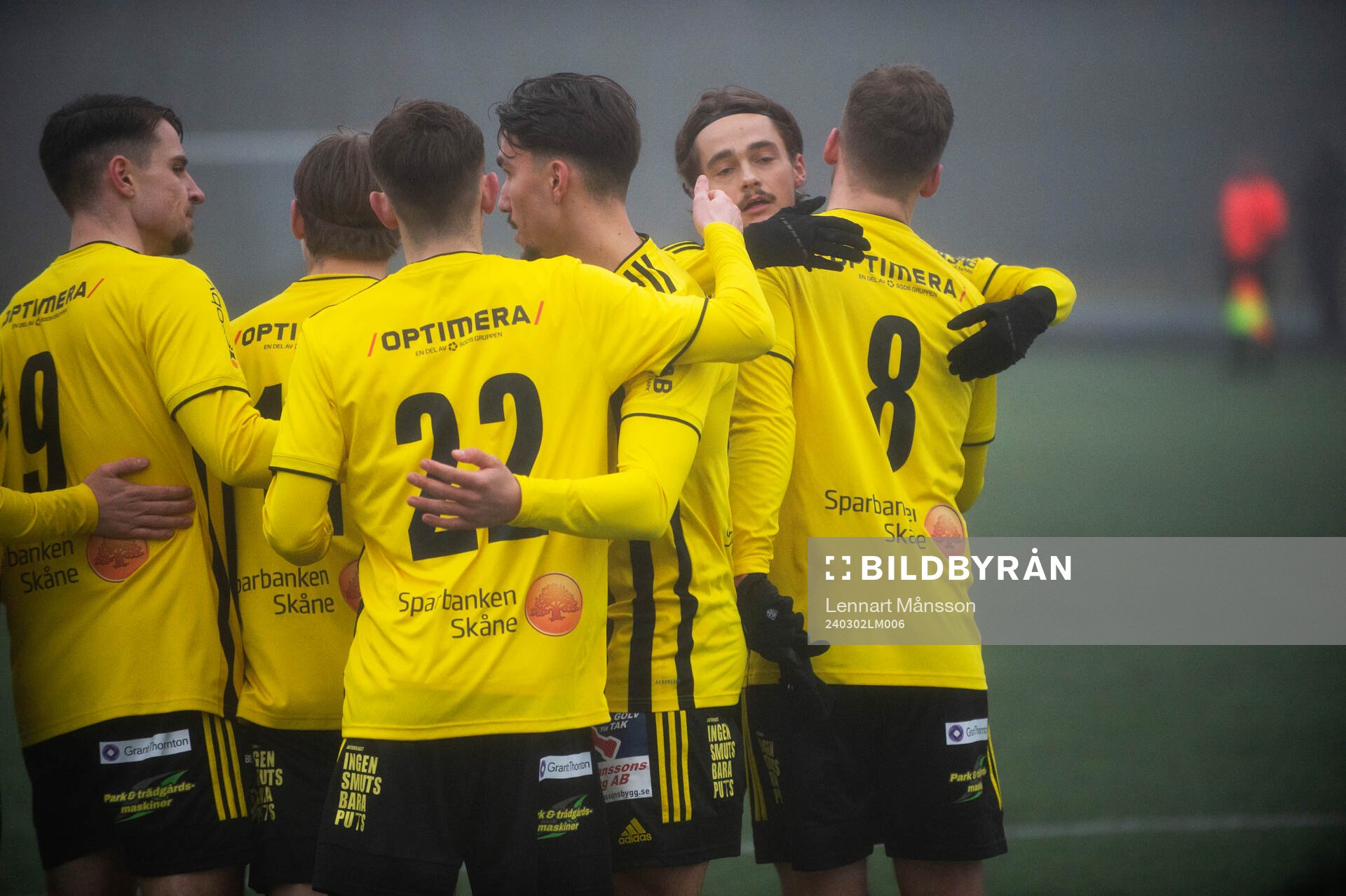 IFK Hässleholms Teddy Bergqvist har gjort 1-0 vilket var