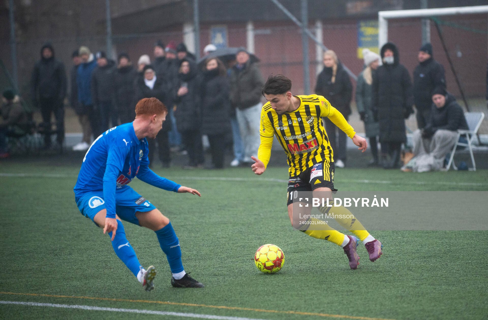 IFK Hässleholms Alen Zahirovic i träningsmatchen mellan