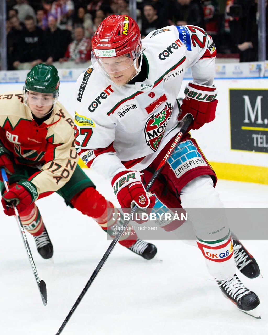 Frölundas Isac Born och MoDos Niklas Folin