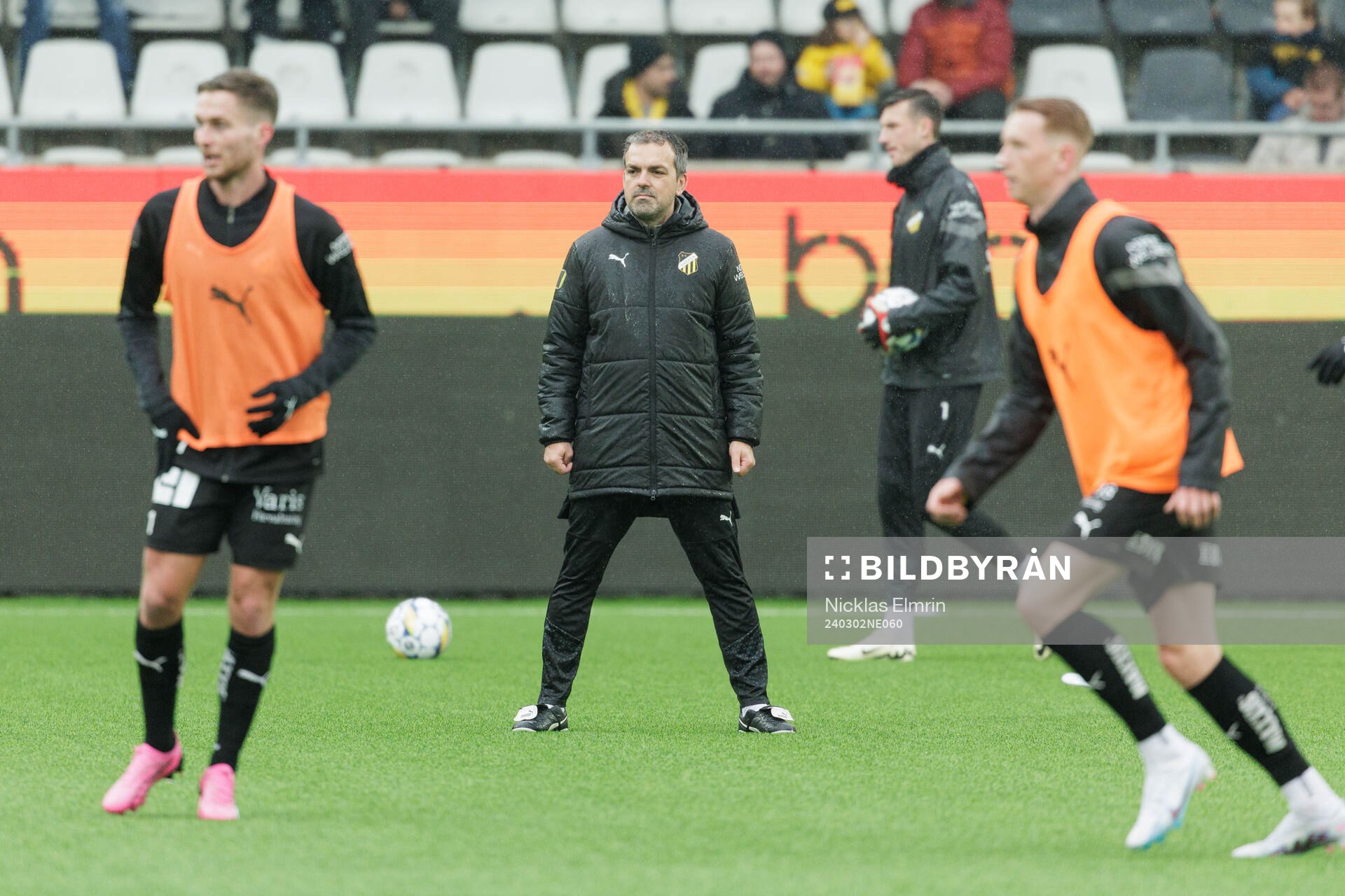 BK Häckens huvudtränare Paco Johansen inför fotbollsmatchen i Svenska Cupen mellan BK Häcken och Brommapojkarna den 2 mars 2024 i Göteborg. 