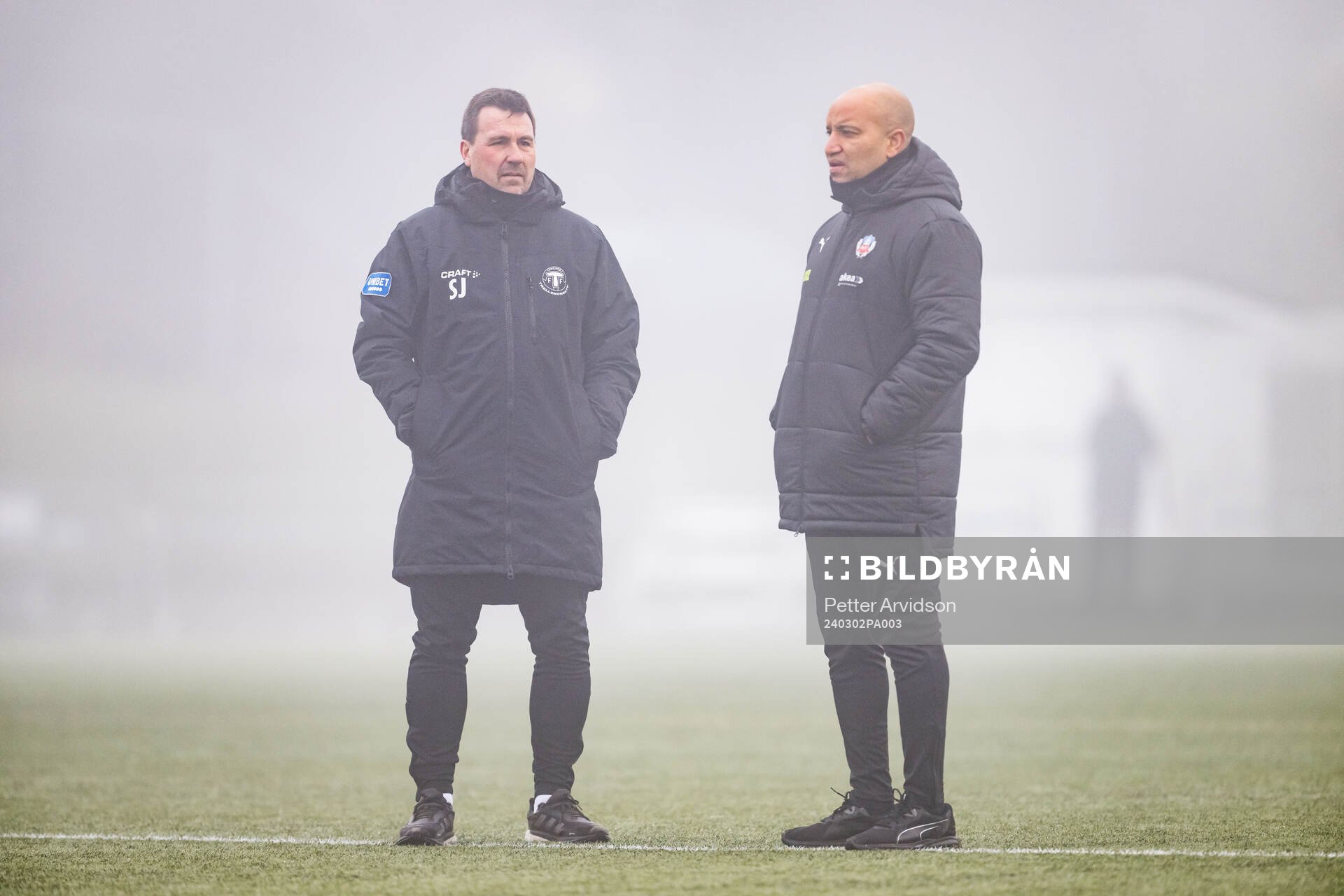 Trelleborgs tränare Stefan Jacobsson och Helsingborgs
